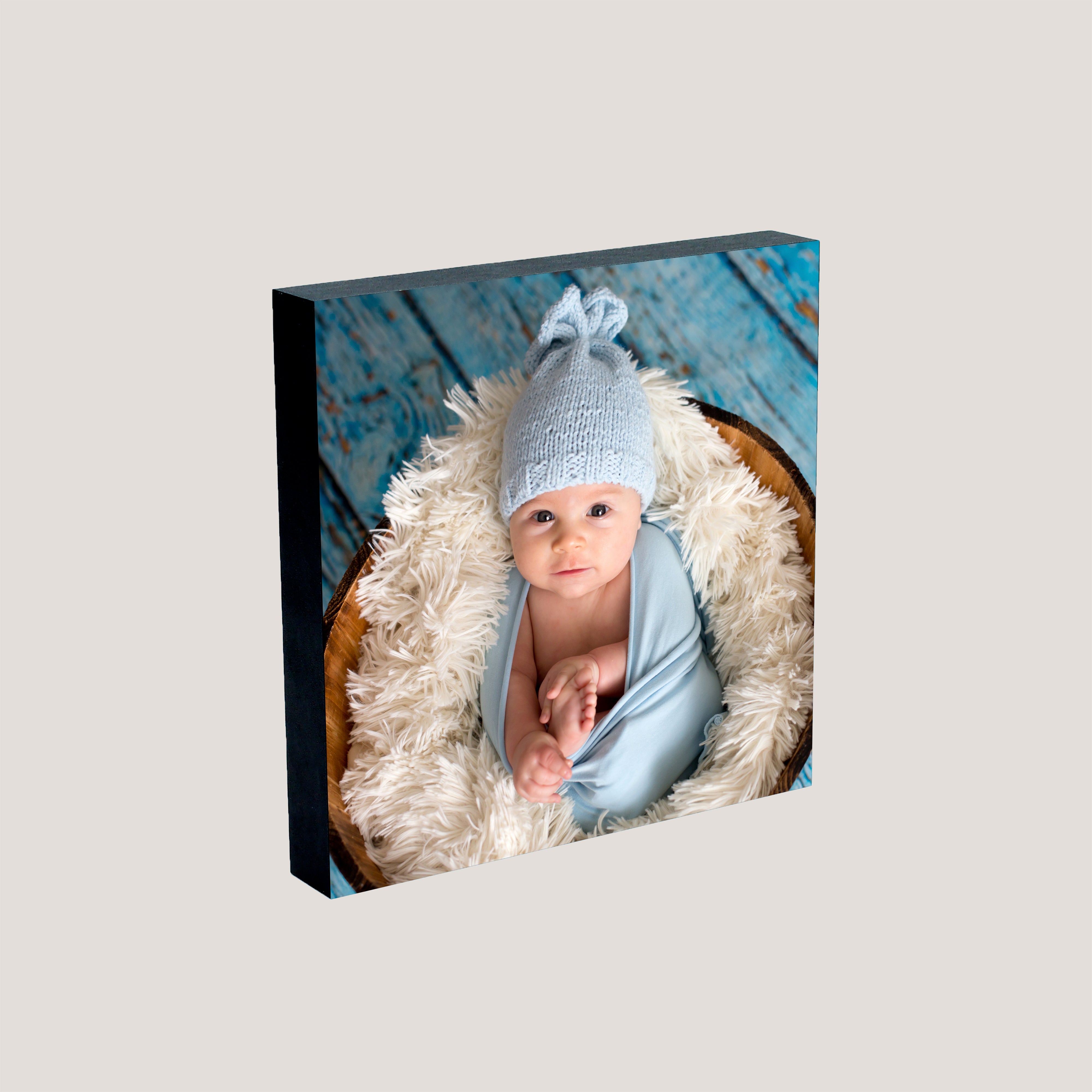 Peel & Stick Black Wood Photo Panels