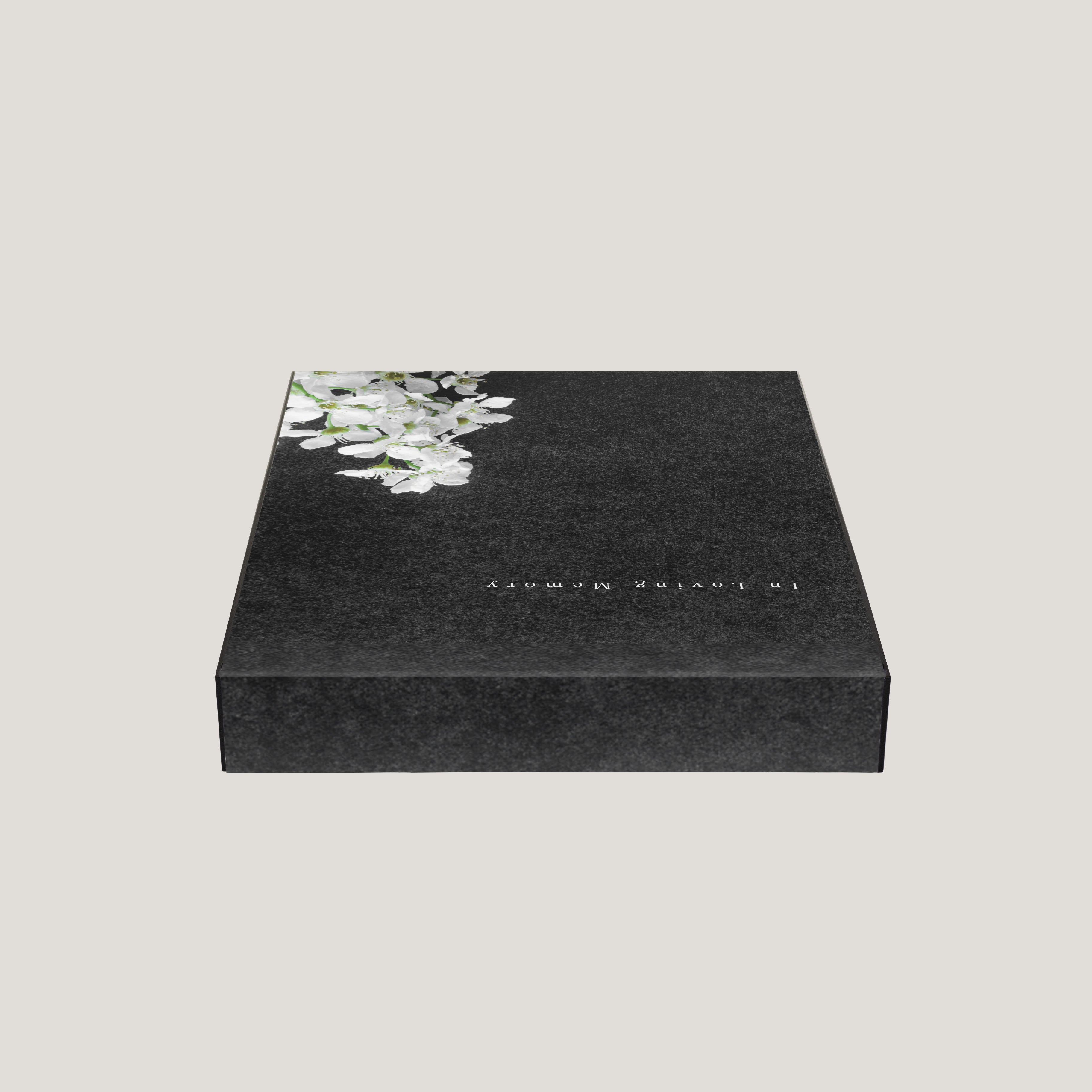 Funeral Black Flower 1.5" Keepsake Box (10 Pack)