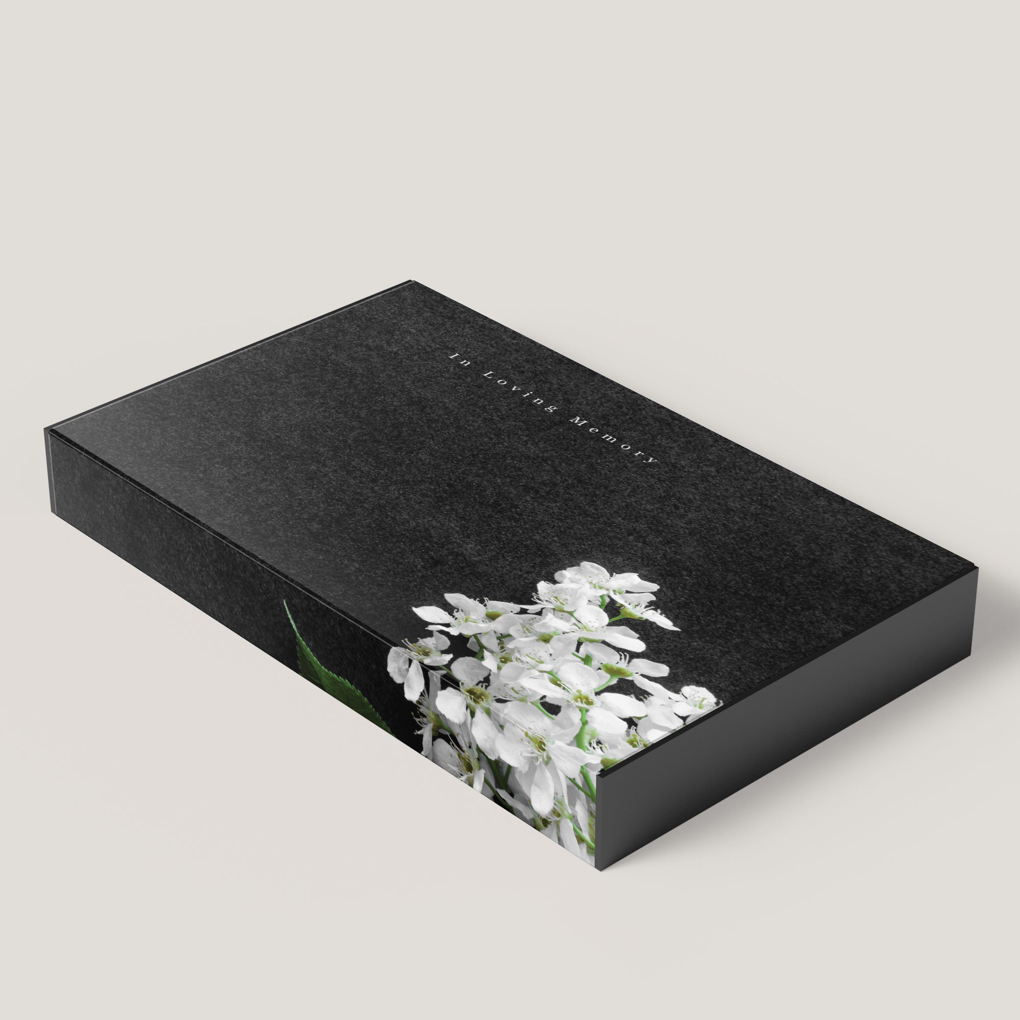 Funeral Black Flower 1.75" Keepsake Box (10 Pack)