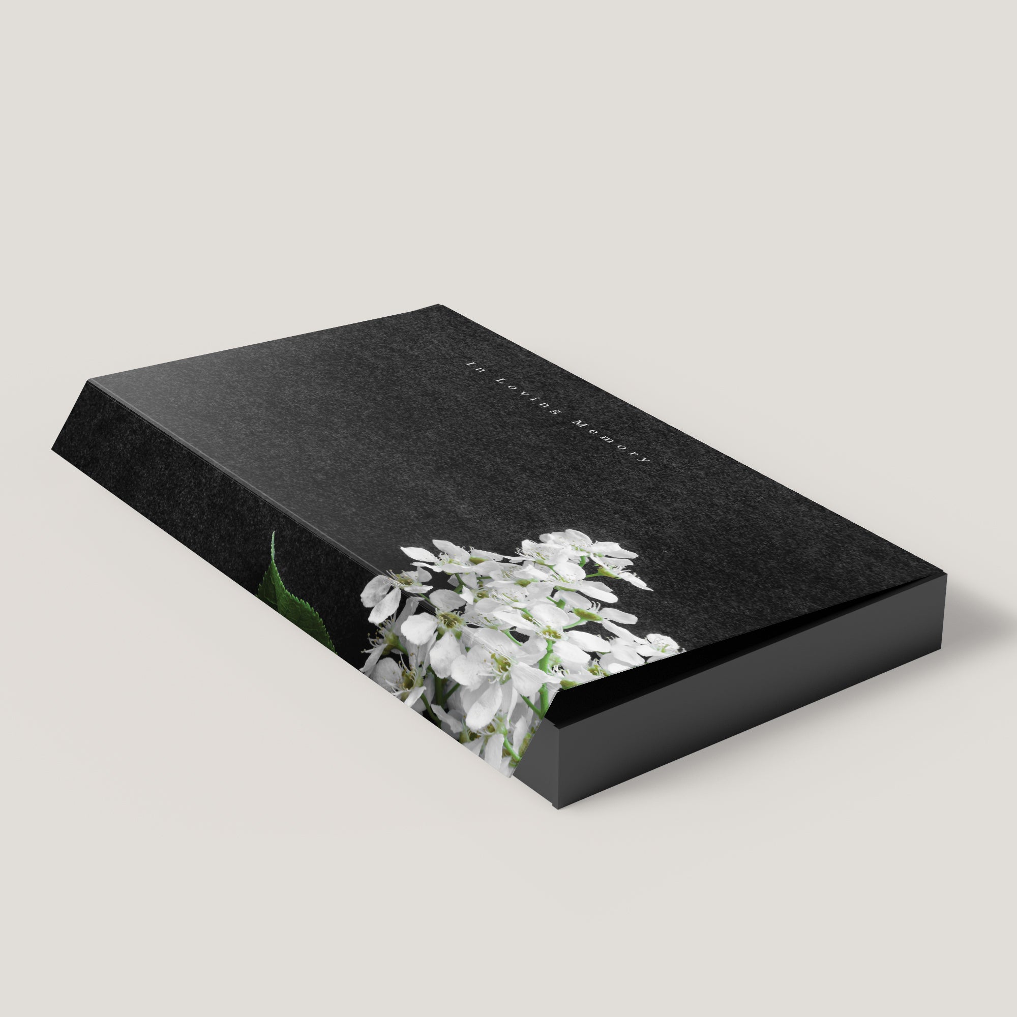 Funeral Black Flower 1.75" Keepsake Box (10 Pack)
