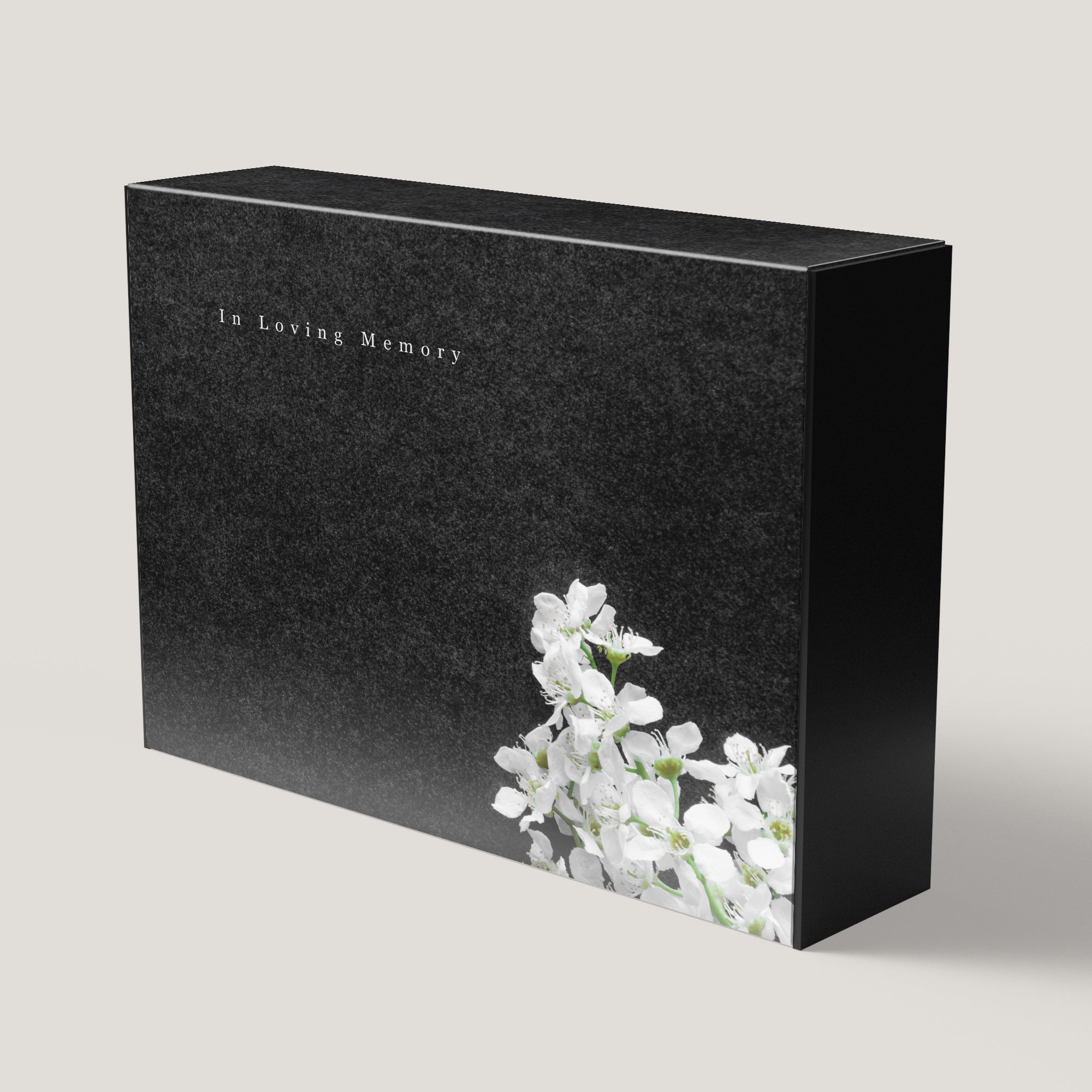 Funeral Black Flower 3.5" Keepsake Box (10 Pack)
