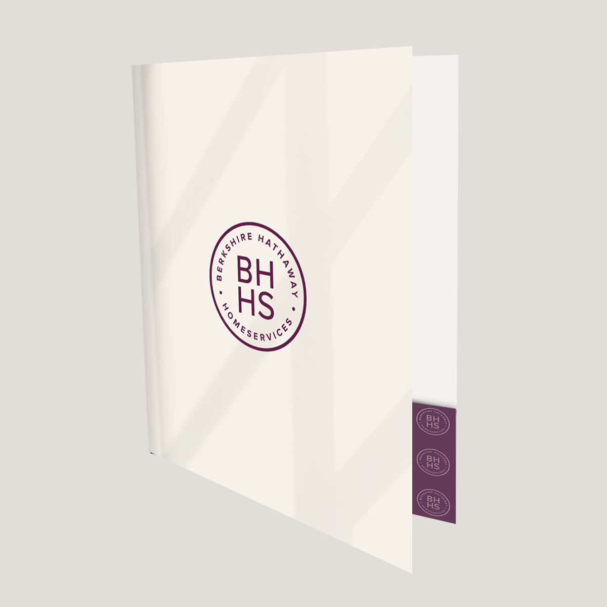 BHHS Tan- Lay Flat POCKET FOLDER - CLEARANCE (40 Pack)