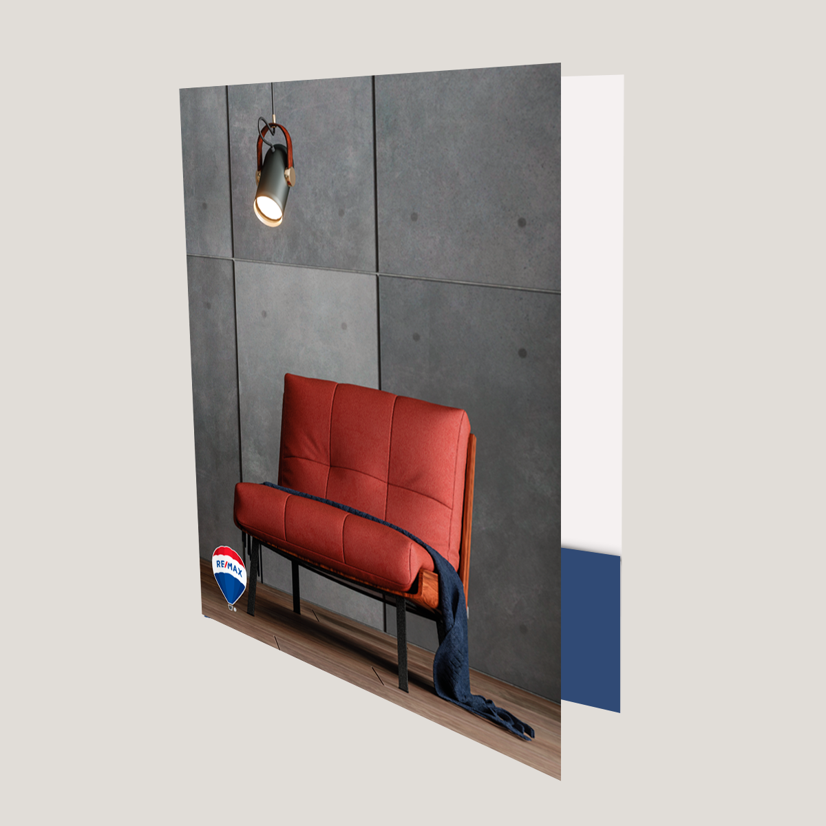 Re/Max Chair - Lay Flat POCKET FOLDER - CLEARANCE (40 Pack)