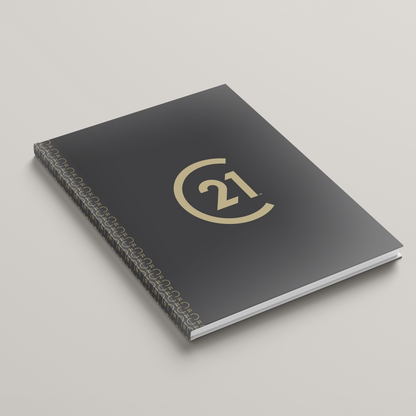 C21 Charcoal- Lay Flat HARDCOVER Soft Touch (10 Pack)