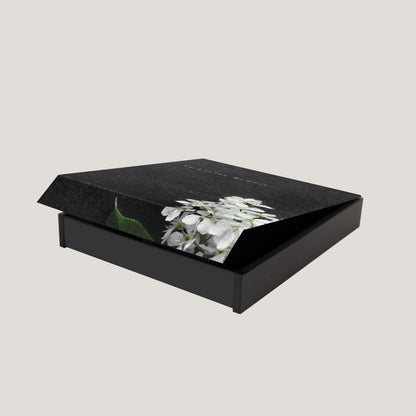 Funeral Black Flower 1.5" Keepsake Box (10 Pack)
