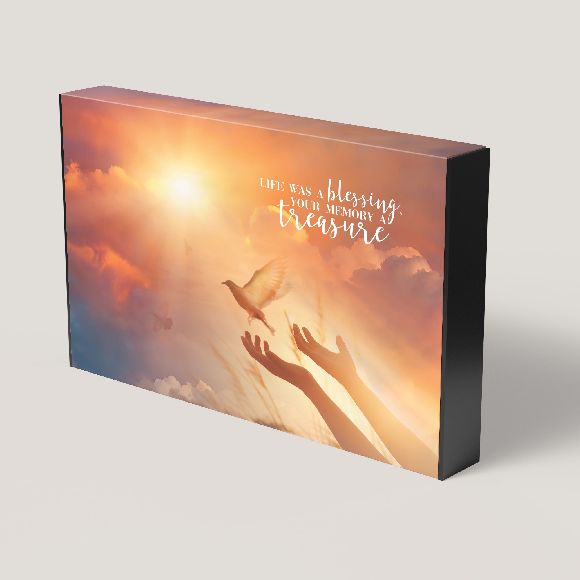 Funeral Sunset Dove 1.75" Keepsake Box (10 Pack)