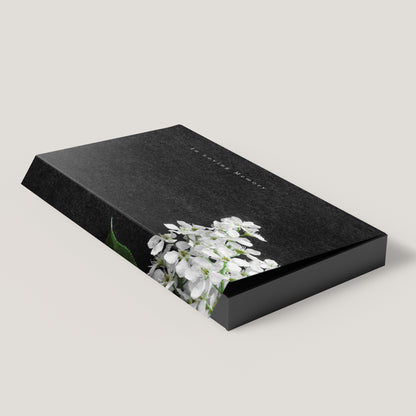 Funeral Black Flower 1.75" Keepsake Box (10 Pack)