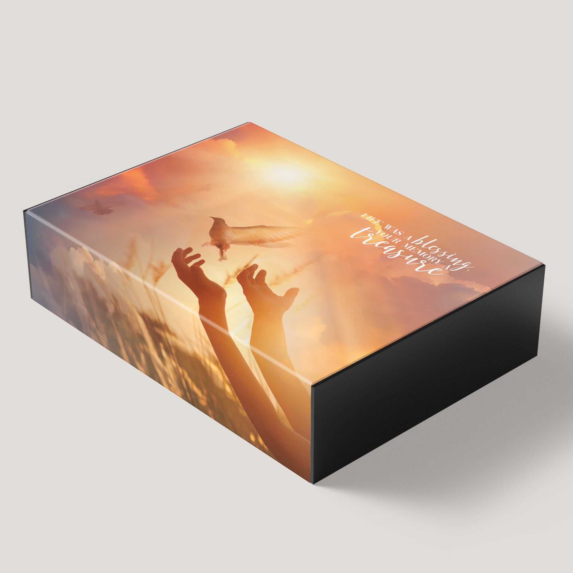 Funeral Sunset Dove 3.5" Keepsake Box  (10 Pack)