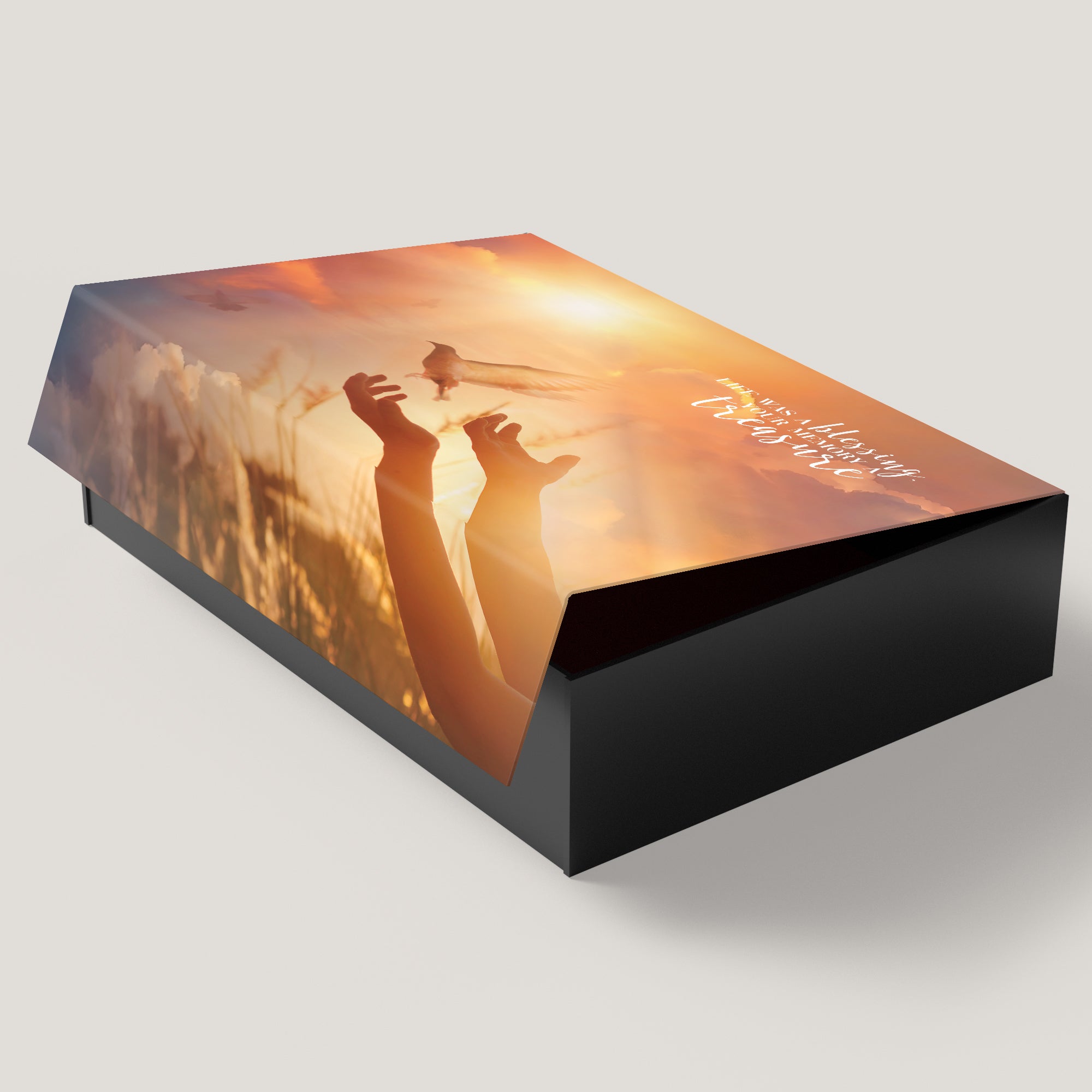 Funeral Sunset Dove 3.5" Keepsake Box  (10 Pack)