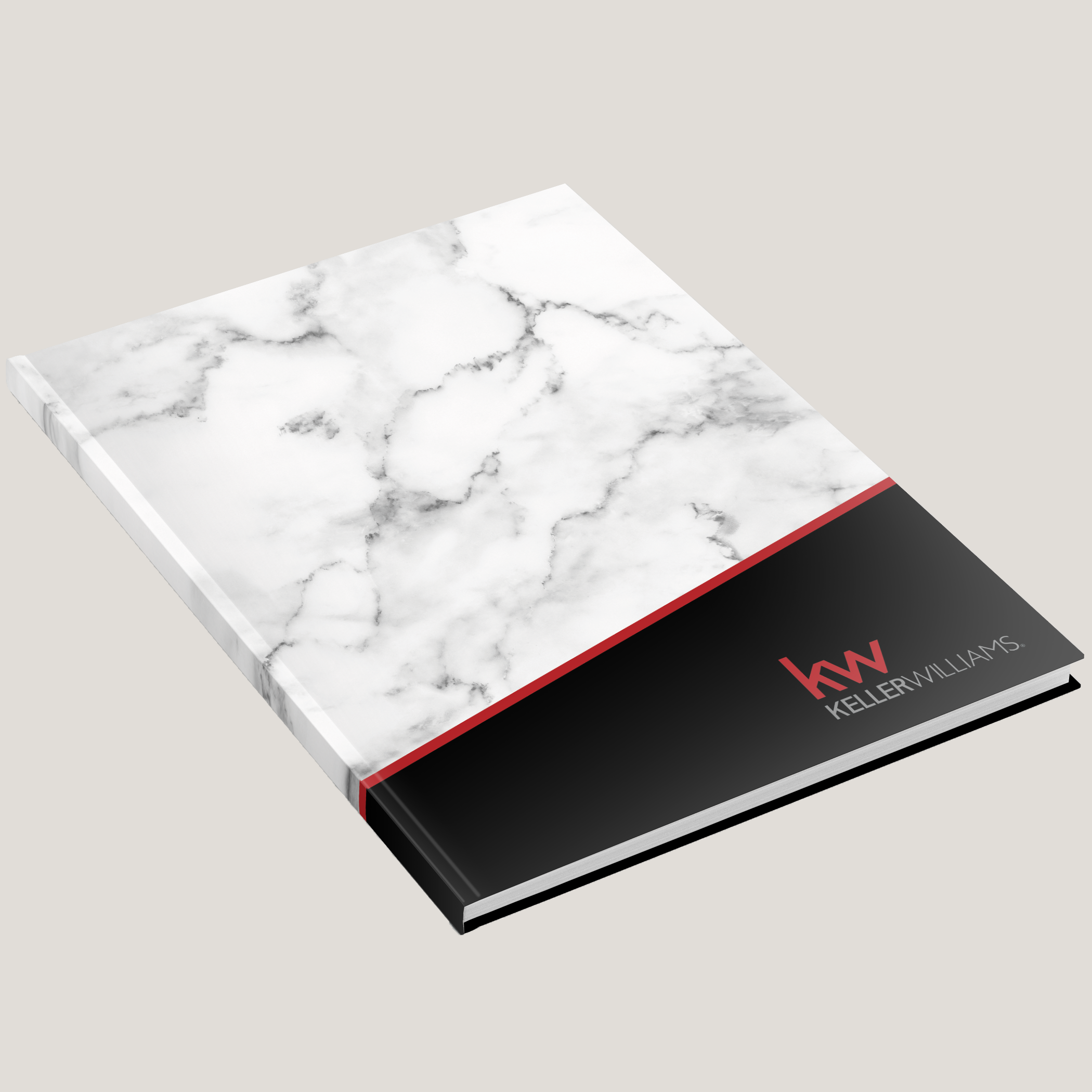 KW Logo Marble Black- (10 Pack) Lay Flat HARDCOVER - CLEARANCE