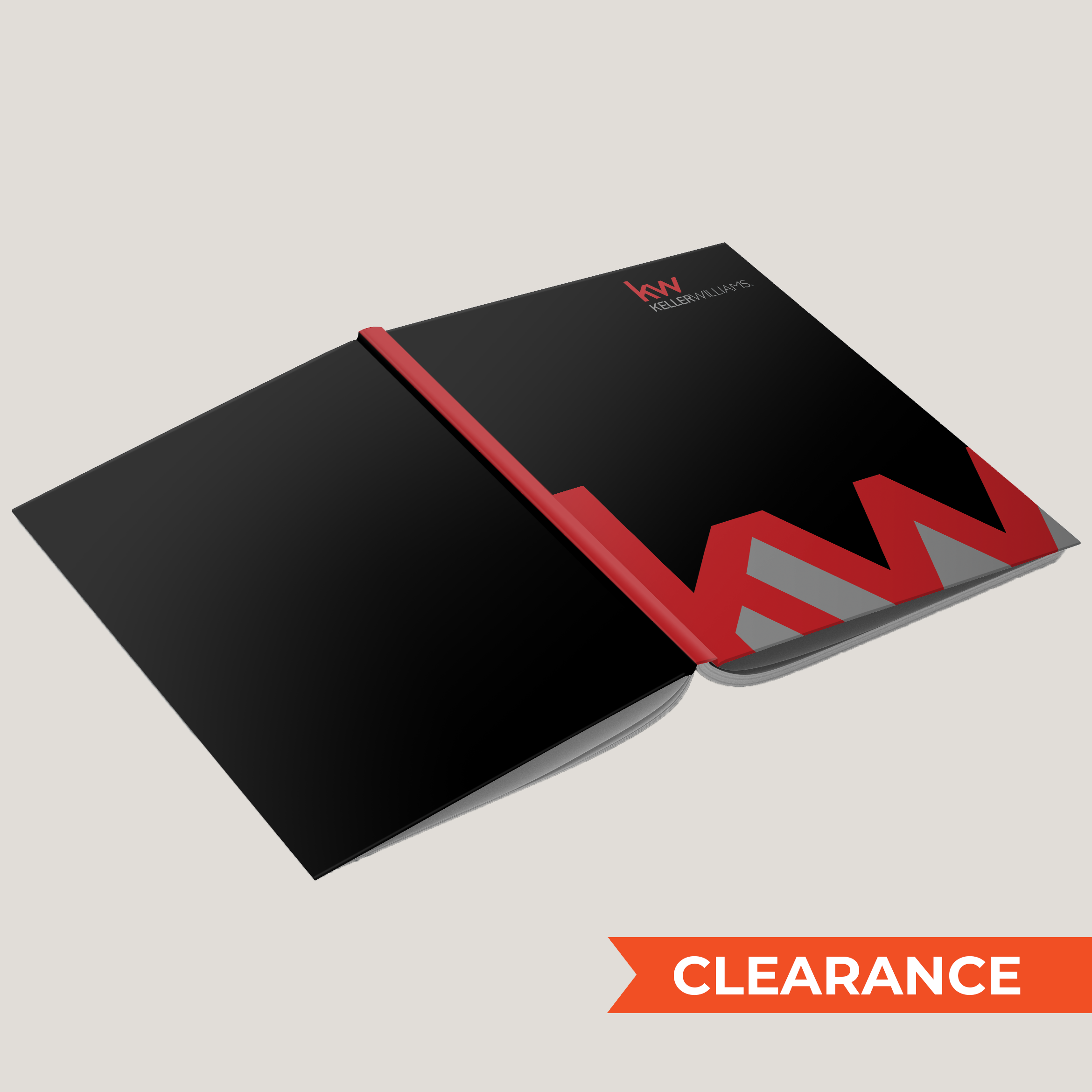 KW Logo Black- (10 Pack) Lay Flat HARDCOVER - CLEARANCE