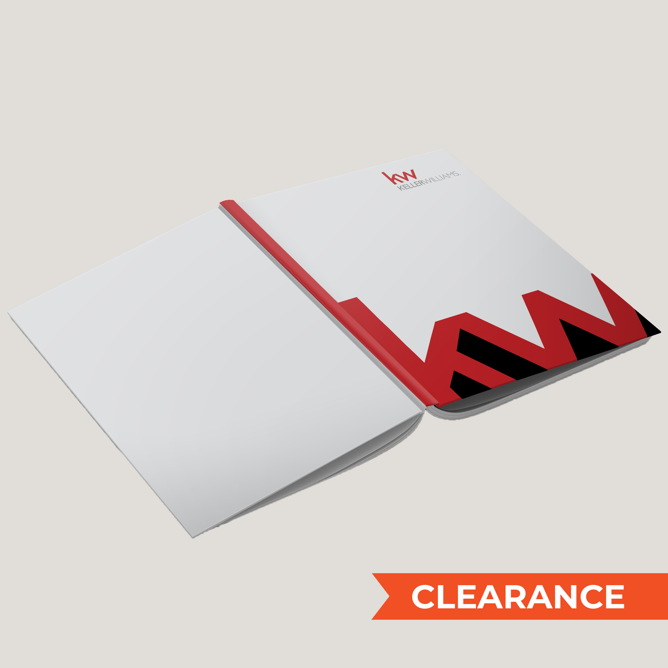KW Logo White- (10 Pack) Lay Flat HARDCOVER - CLEARANCE