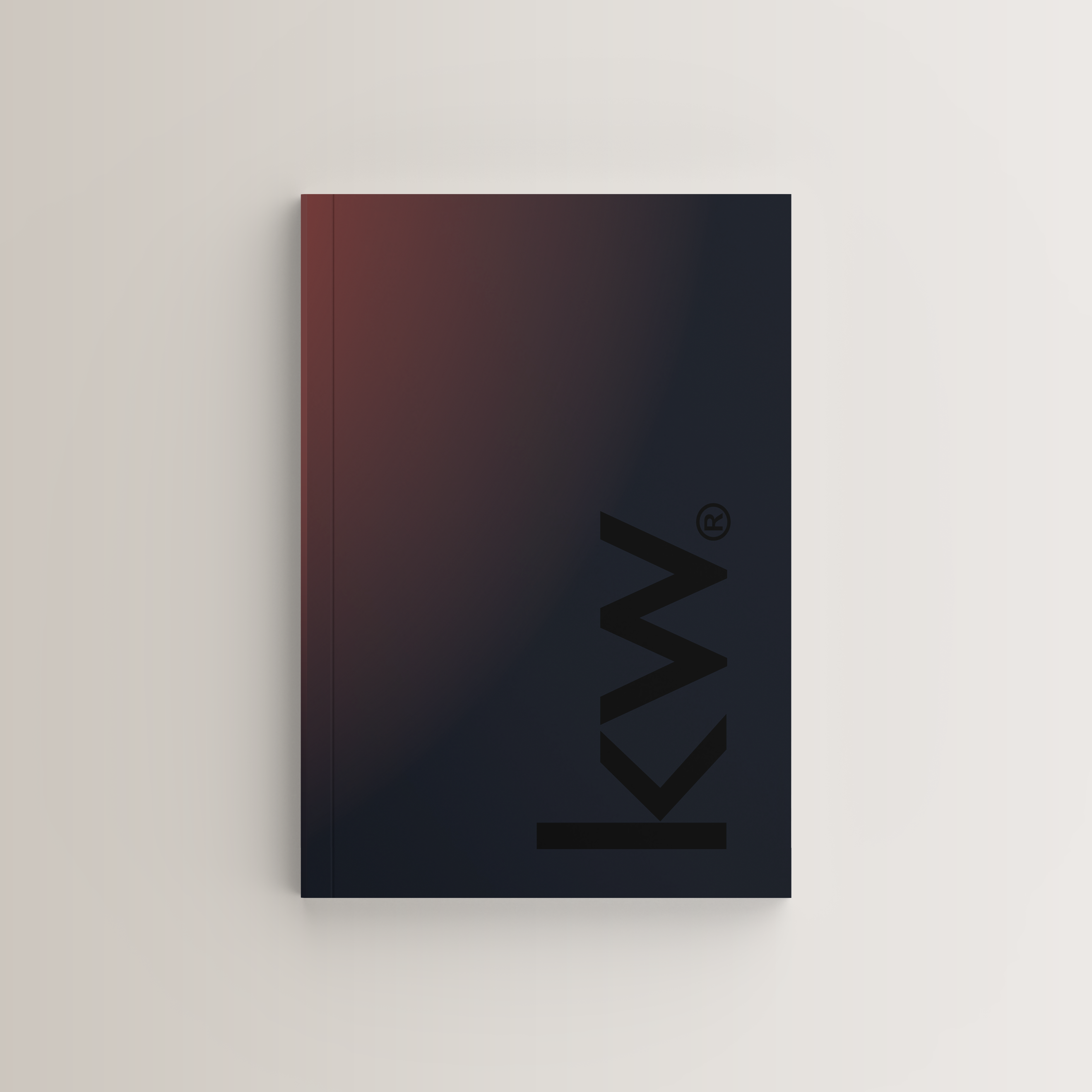 KW Red Ombre Bindable - Lay Flat SOFTCOVER Soft Touch
