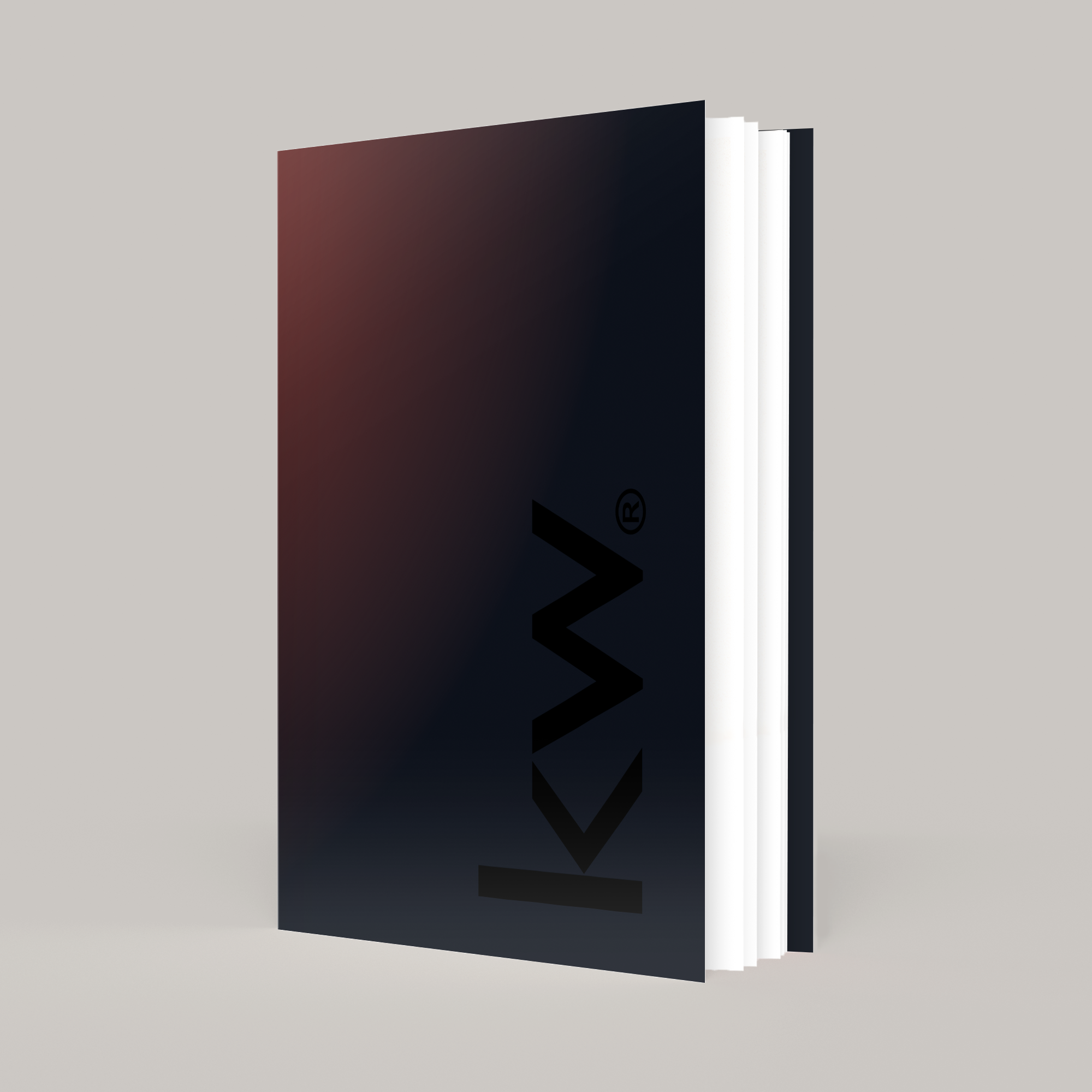 KW Red Ombre Bindable - Lay Flat SOFTCOVER Soft Touch