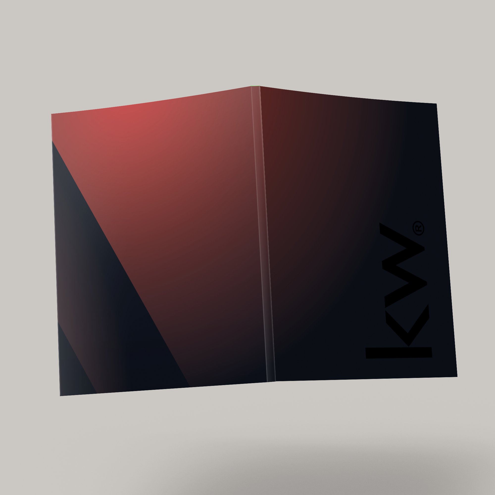 KW Red Ombre Bindable - Lay Flat SOFTCOVER Soft Touch