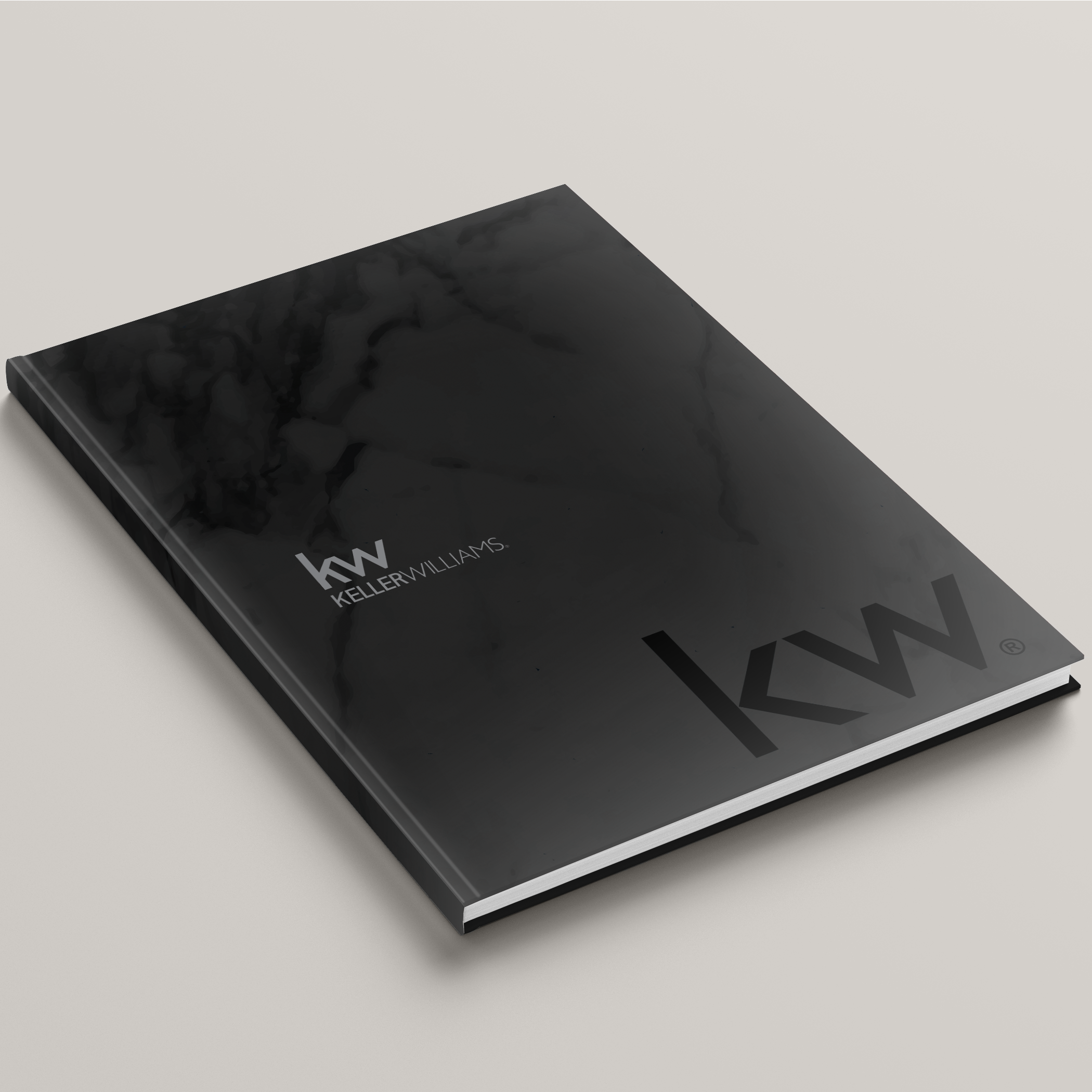 KW Black Marble Bindable - Lay Flat HARDCOVER Soft Touch