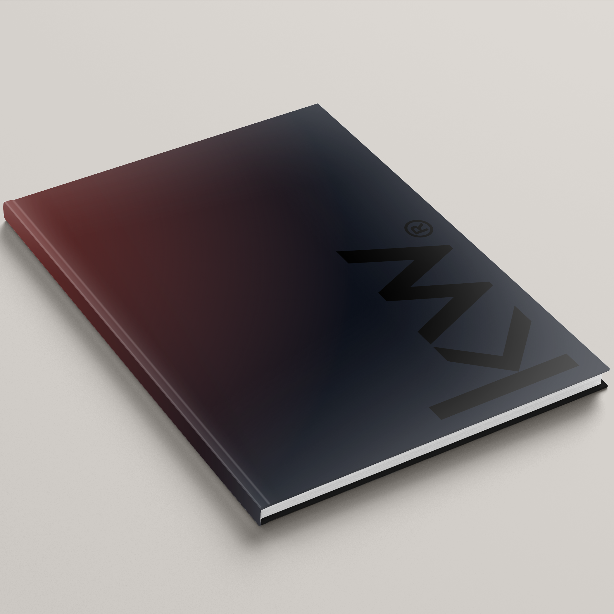 KW Ombre Red Bindable - Lay Flat HARDCOVER Soft Touch