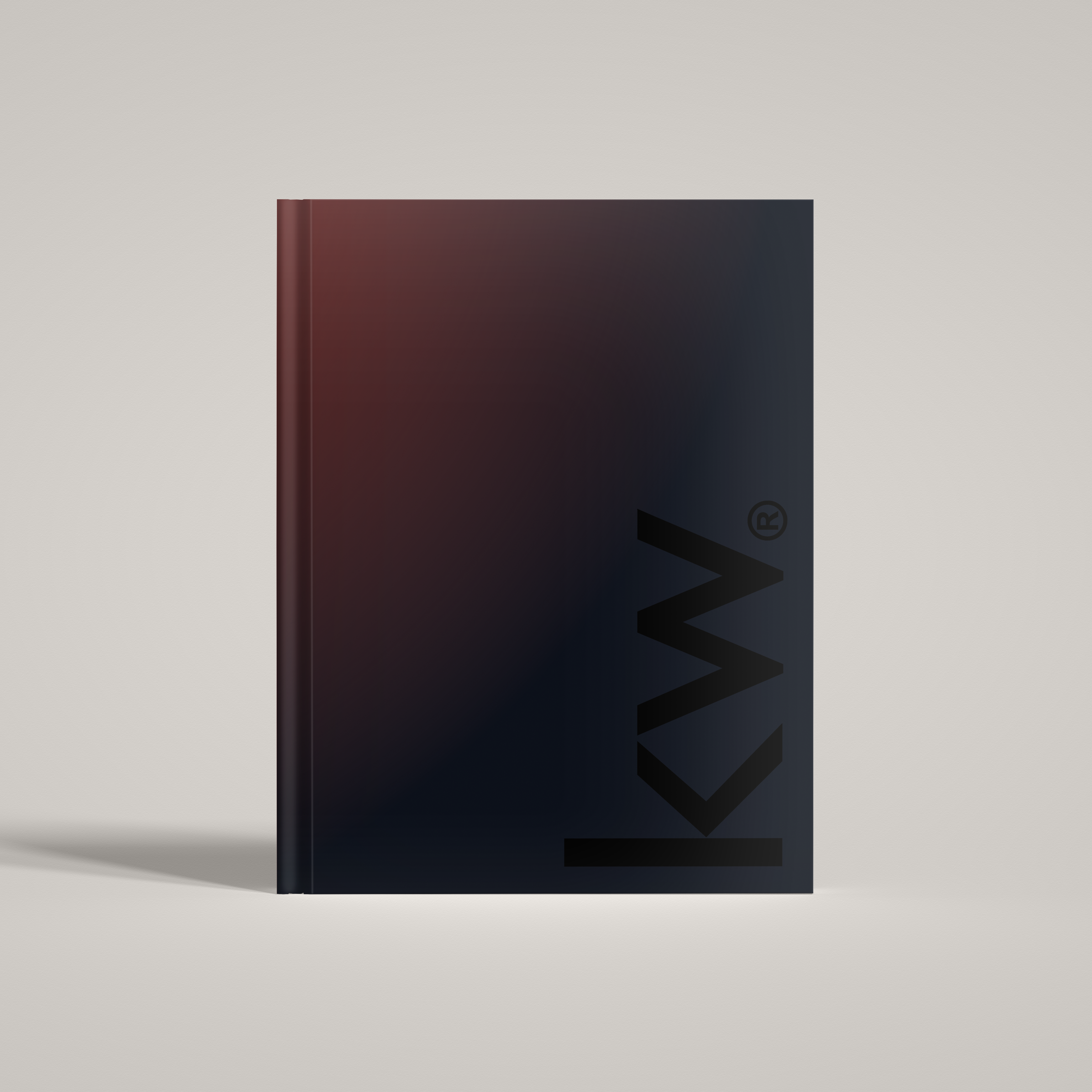 KW Ombre Red Bindable - Lay Flat HARDCOVER Soft Touch