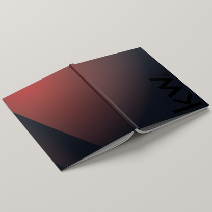 KW Ombre Red Bindable - Lay Flat HARDCOVER Soft Touch