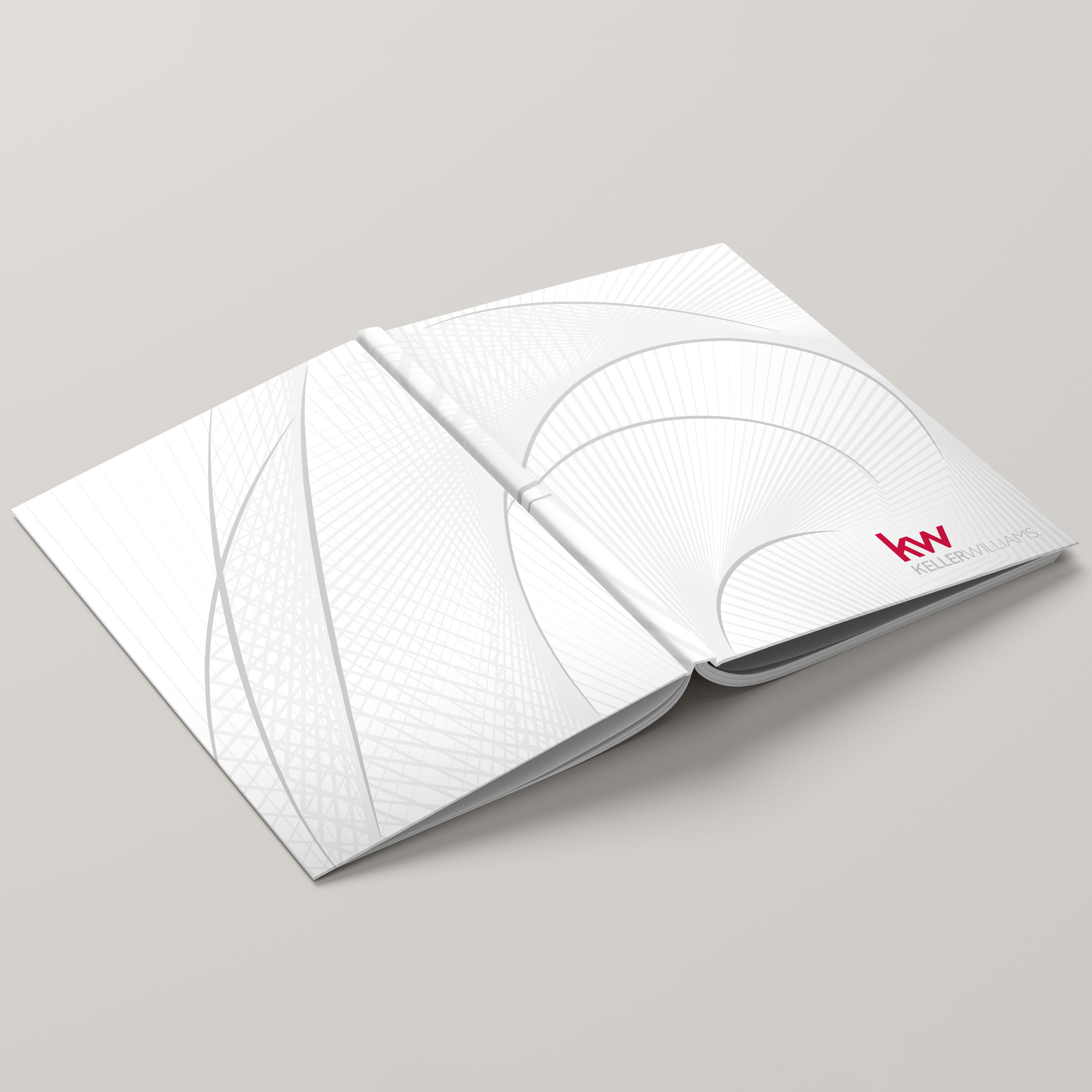 KW White Nautilus Bindable - Lay Flat HARDCOVER Soft Touch