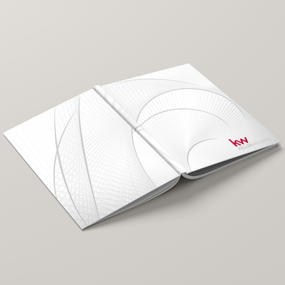 KW White Nautilus Bindable - Lay Flat HARDCOVER Soft Touch