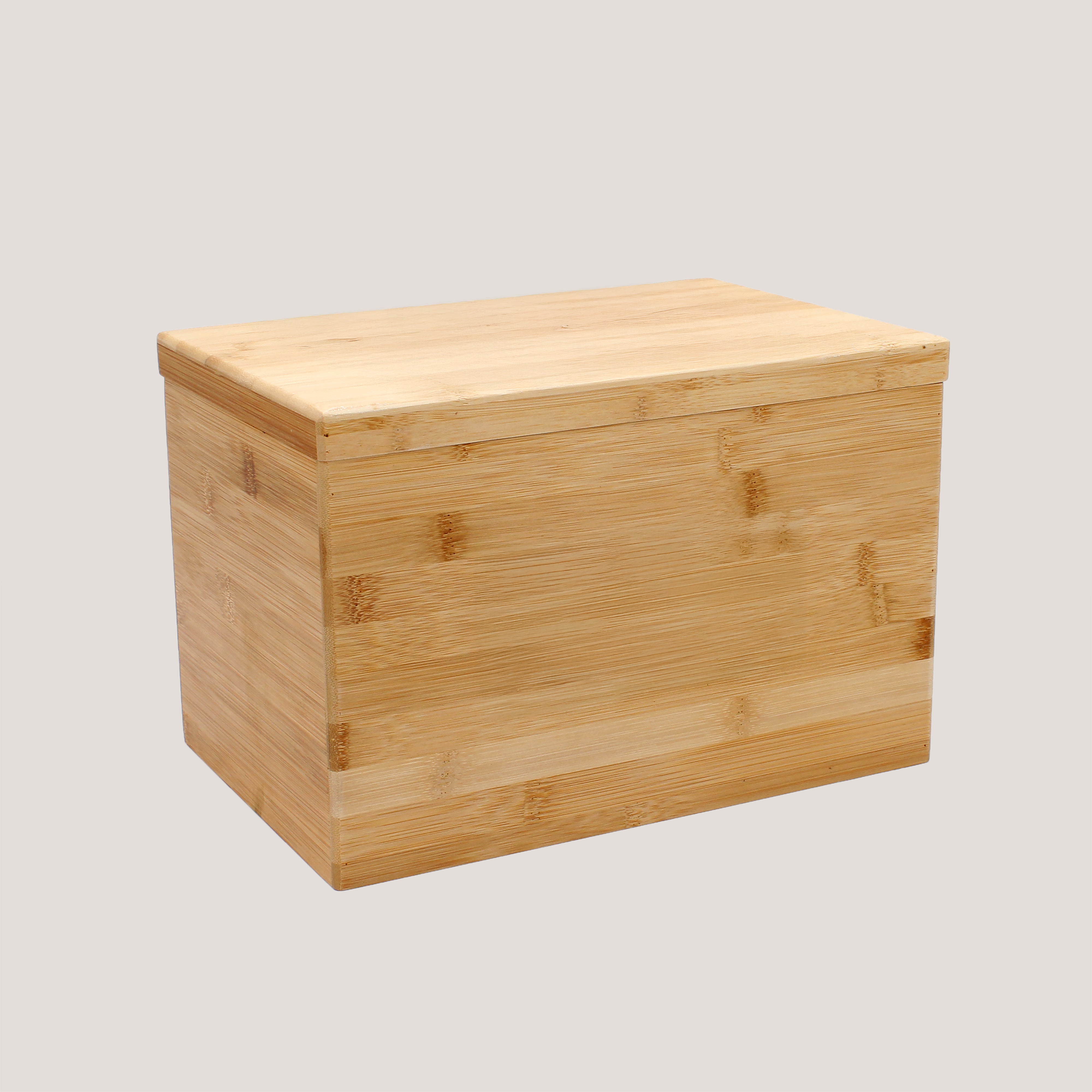 Large Bamboo Memory Box with spacious interior for storing photos documents and cherished items