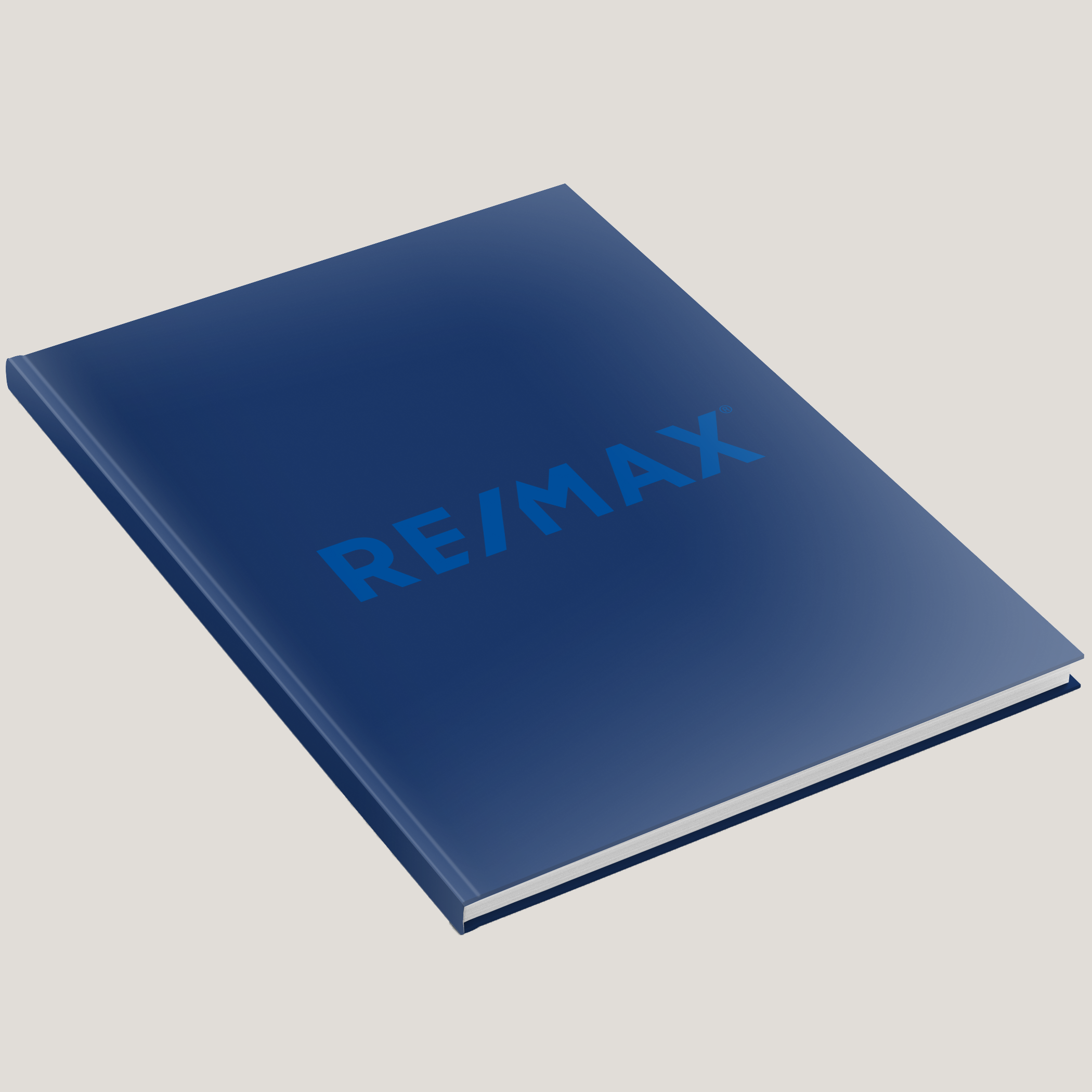 Re/Max Solid Blue- Lay Flat HARDCOVER - CLEARANCE (10 Pack)