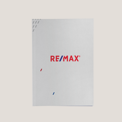 Re/Max White Line - Lay Flat POCKET FOLDER - CLEARANCE (40 Pack)