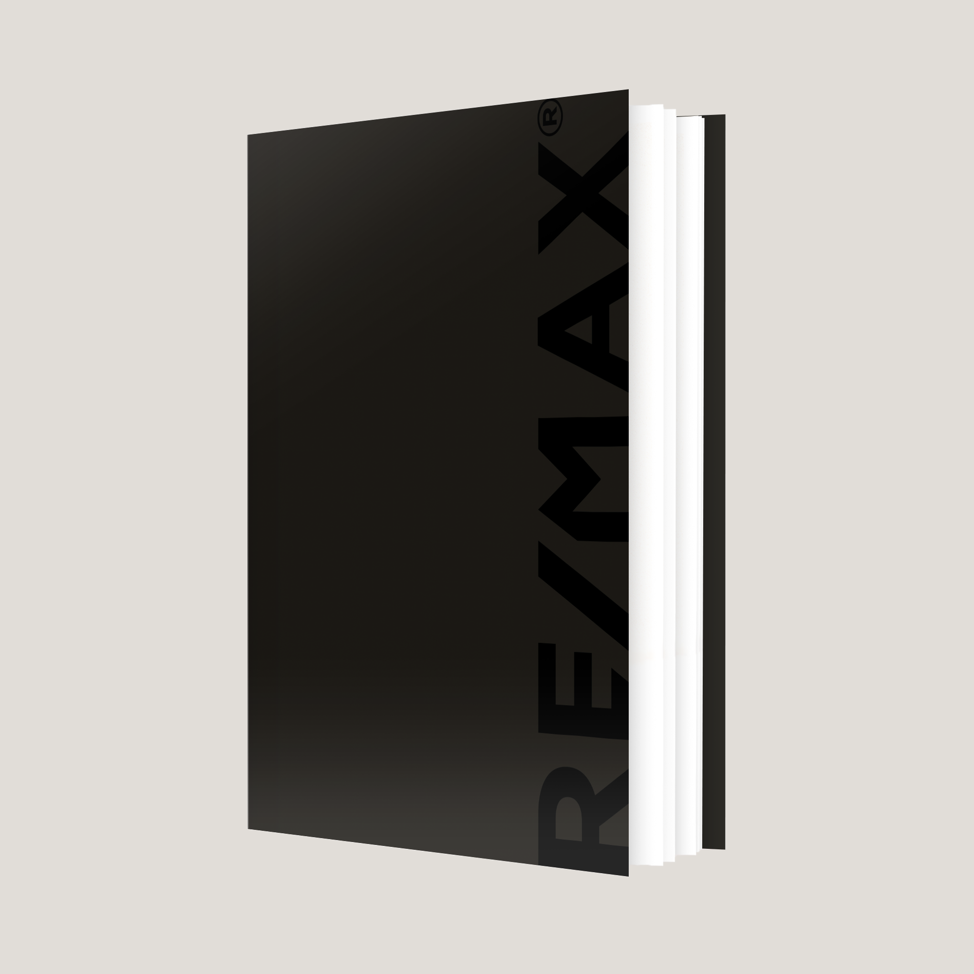 Re/Max Black Black- Lay Flat SOFTCOVER- CLEARANCE (40 Pack)