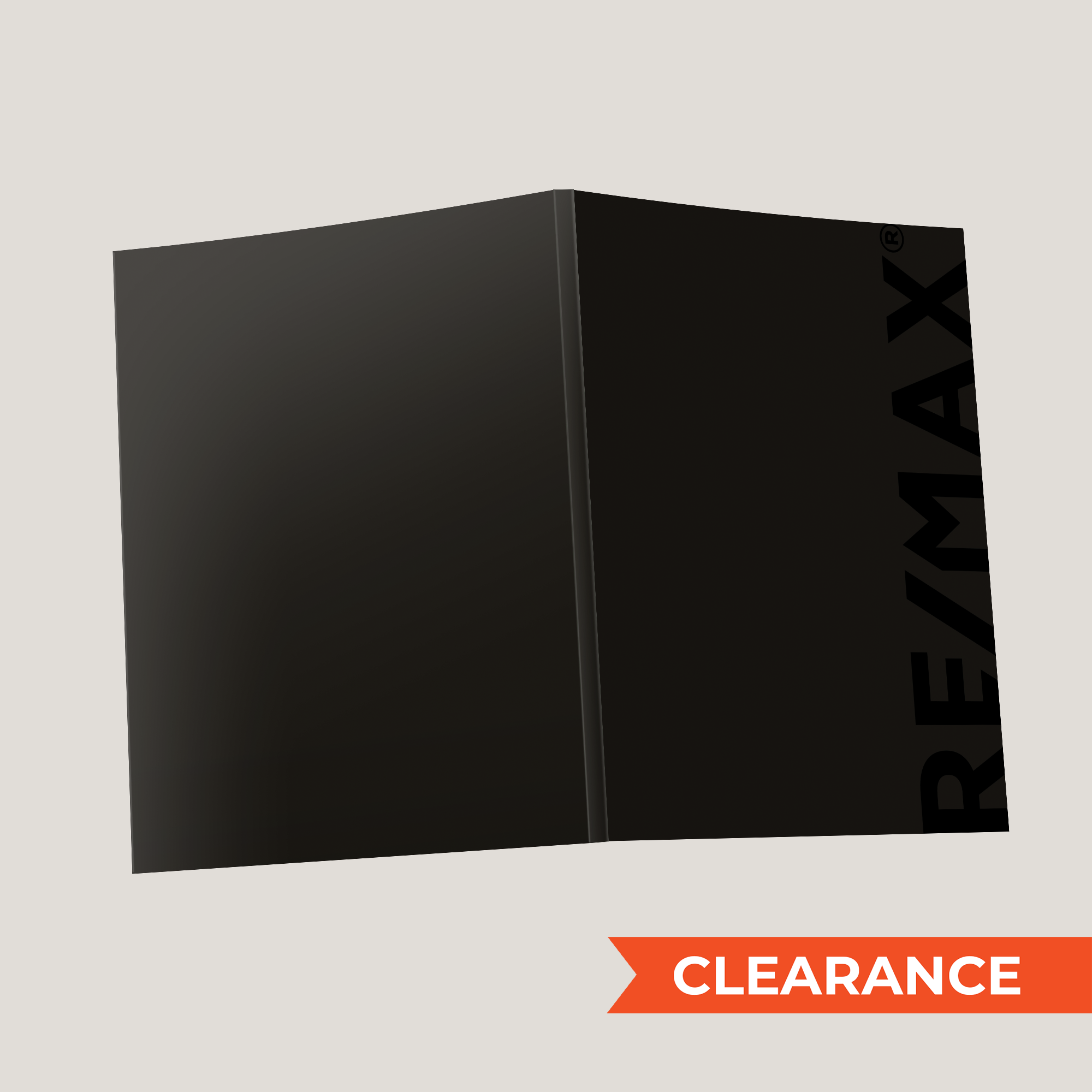 Re/Max Black Black- Lay Flat SOFTCOVER- CLEARANCE (40 Pack)