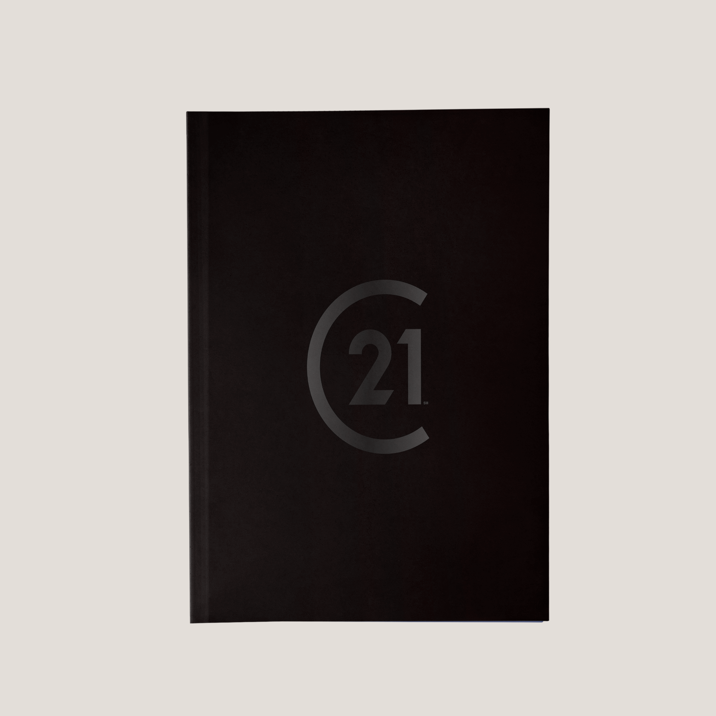 C21 Black Black Logo - Lay Flat POCKET FOLDER - CLEARANCE (40 Pack)