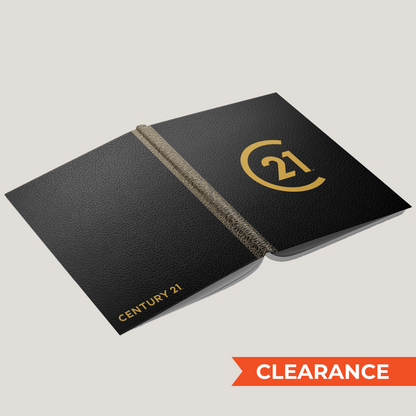 C21 Black Leather- Lay Flat HARDCOVER - CLEARANCE (10 Pack)