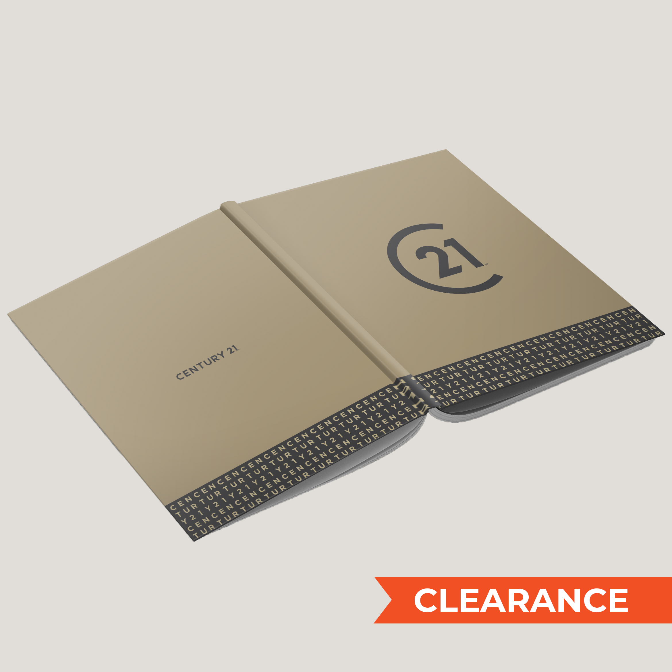 C21 Dark Gold Bar- Lay Flat HARDCOVER - CLEARANCE (10 Pack)