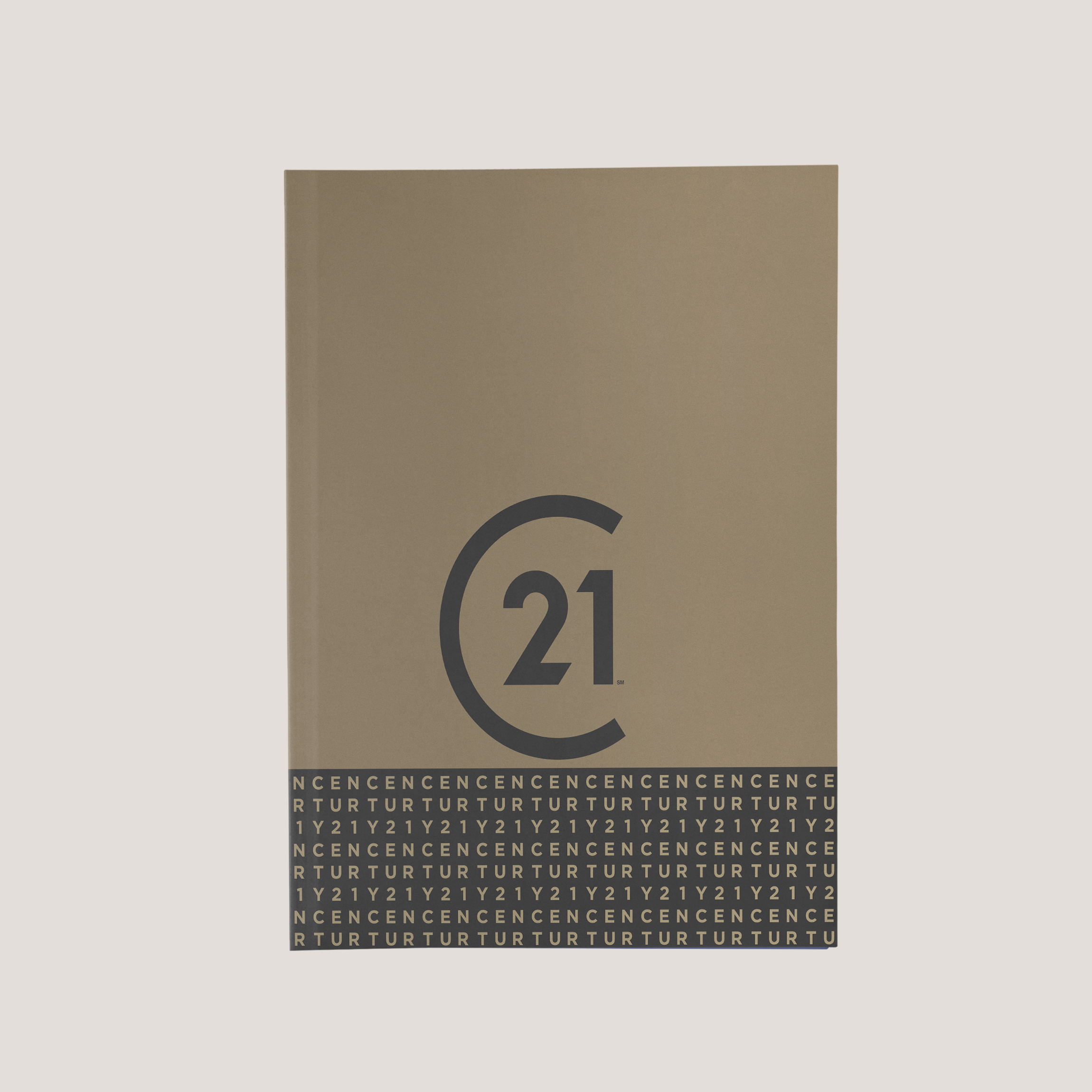 C21 Dark Gold Bar - Lay Flat POCKET FOLDER - CLEARANCE (40 Pack)