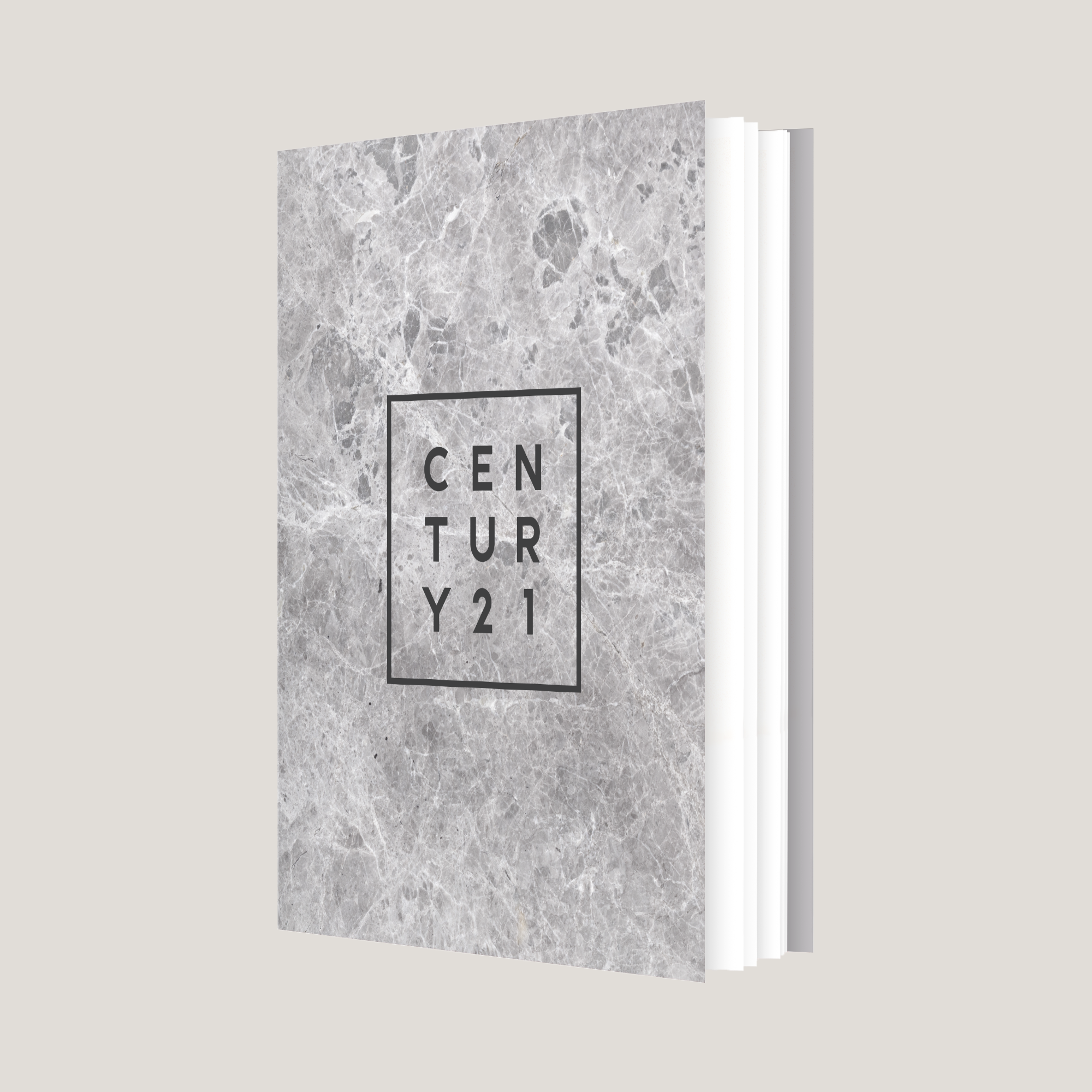 C21 Grey Marble - Lay Flat SOFTCOVER - CLEARANCE (40 Pack)