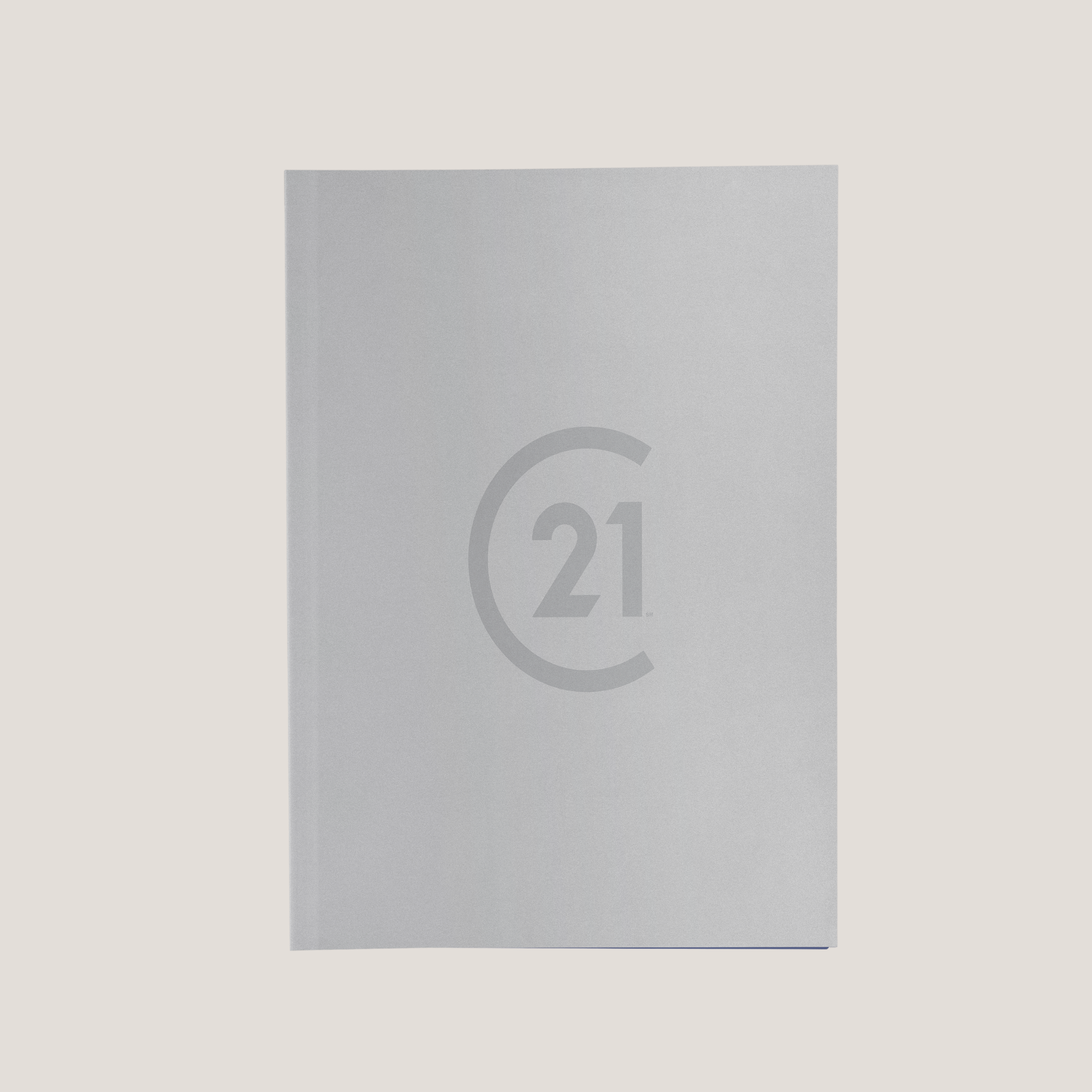 C21 Light Grey - Lay Flat POCKET FOLDER - CLEARANCE (40 Pack)