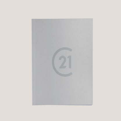 C21 Light Grey - Lay Flat POCKET FOLDER - CLEARANCE (40 Pack)
