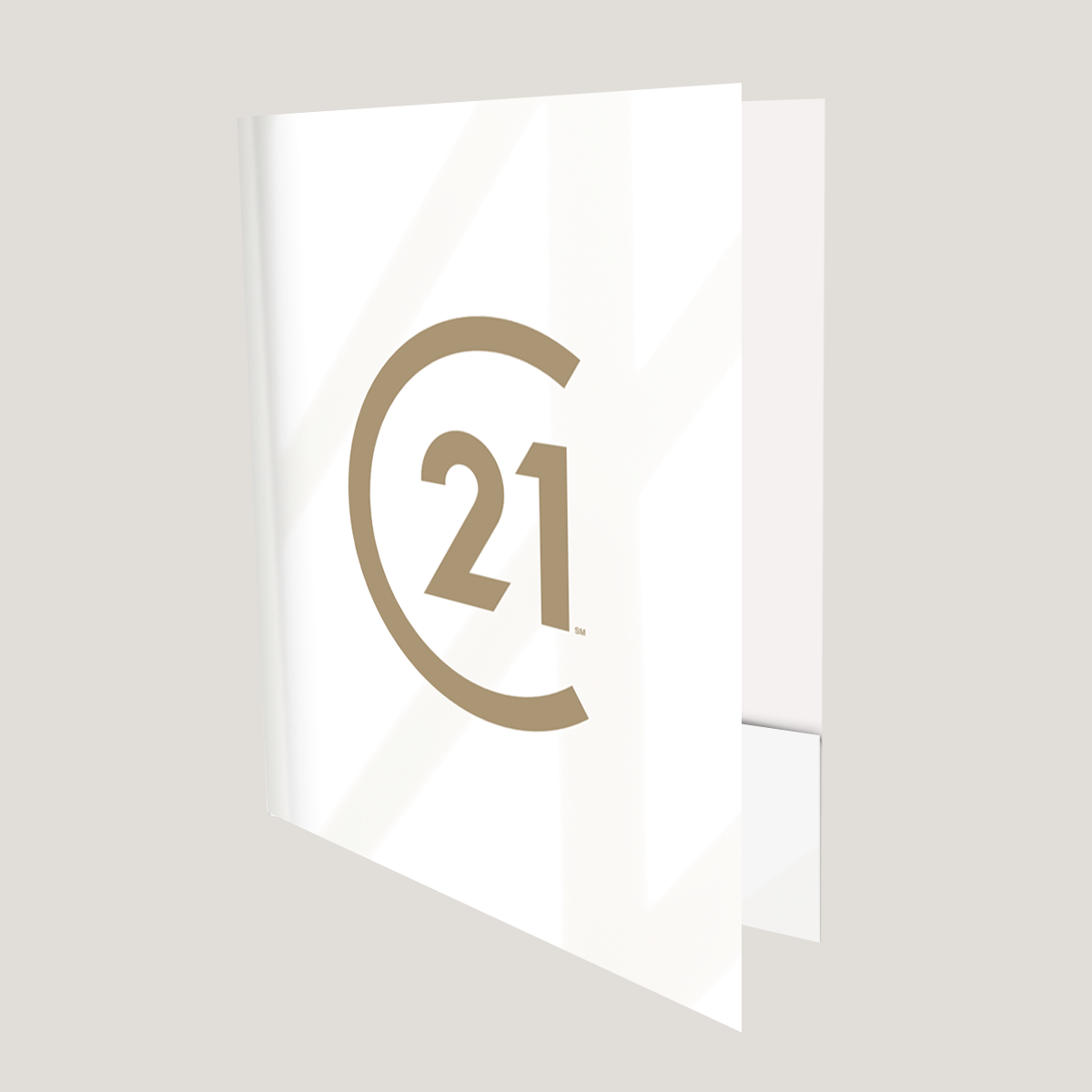 C21 Logo Window - Lay Flat POCKET FOLDER - CLEARANCE (40 Pack)
