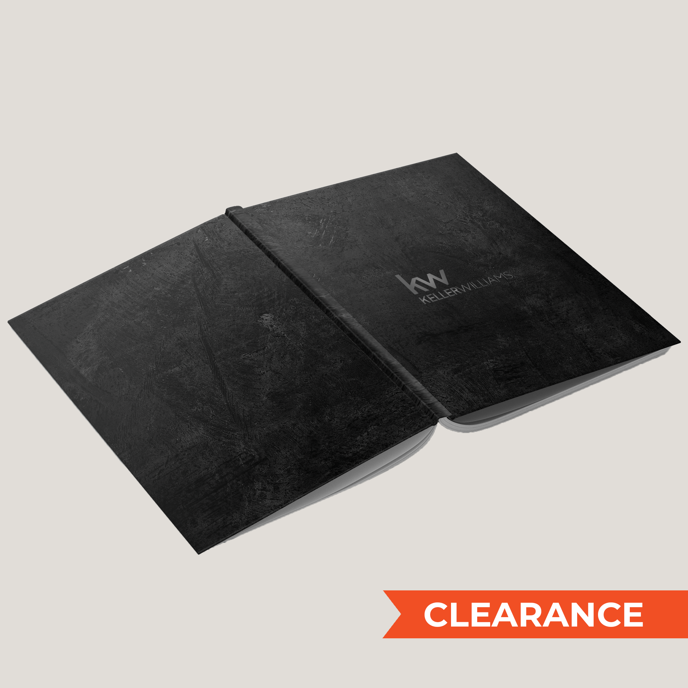 KW Black Texture - (10 Pack) Lay Flat HARDCOVER - CLEARANCE