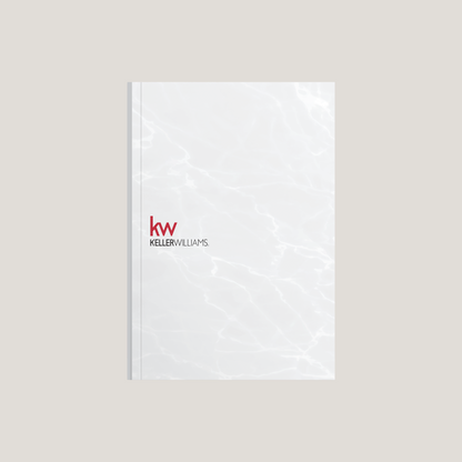 KW White Marble - (40 Pack)Lay Flat SOFTCOVER - CLEARANCE (40 Pack)