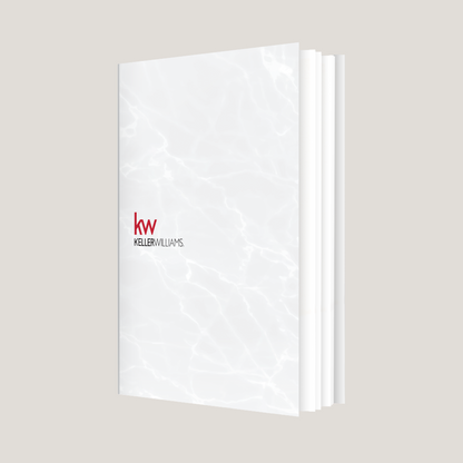 KW White Marble - (40 Pack)Lay Flat SOFTCOVER - CLEARANCE (40 Pack)