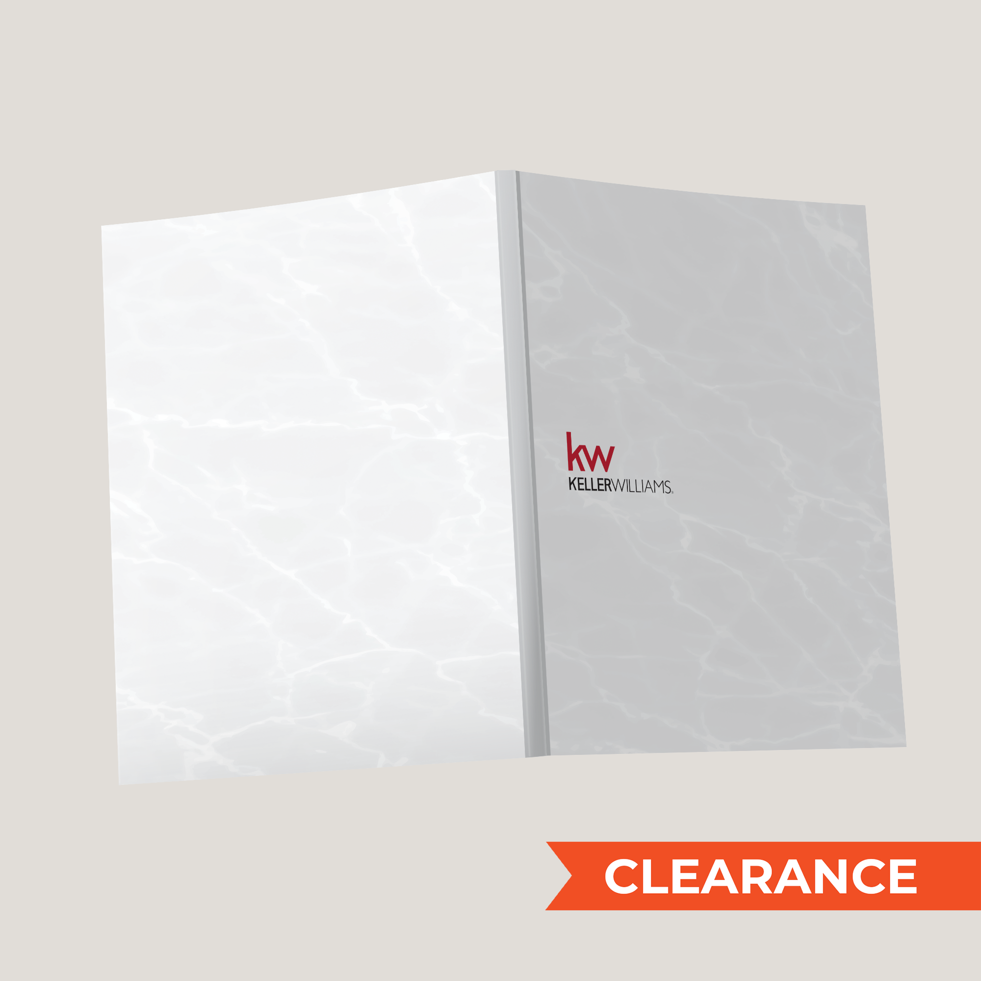 KW White Marble - (40 Pack)Lay Flat SOFTCOVER - CLEARANCE (40 Pack)