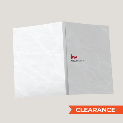 KW White Marble - (40 Pack)Lay Flat SOFTCOVER - CLEARANCE (40 Pack)