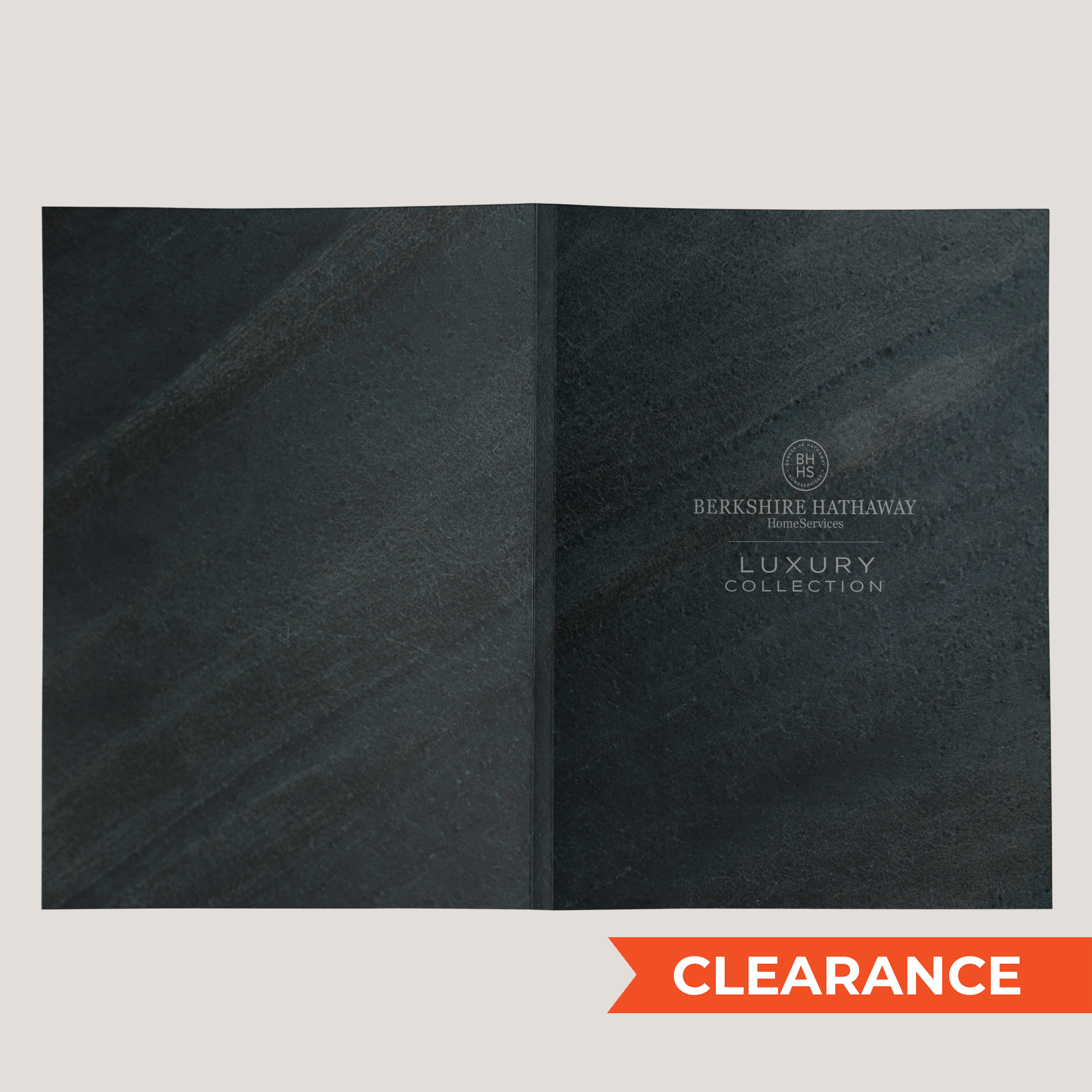 BHHS Luxury Texture- Lay Flat POCKET FOLDER - CLEARANCE (40 Pack)