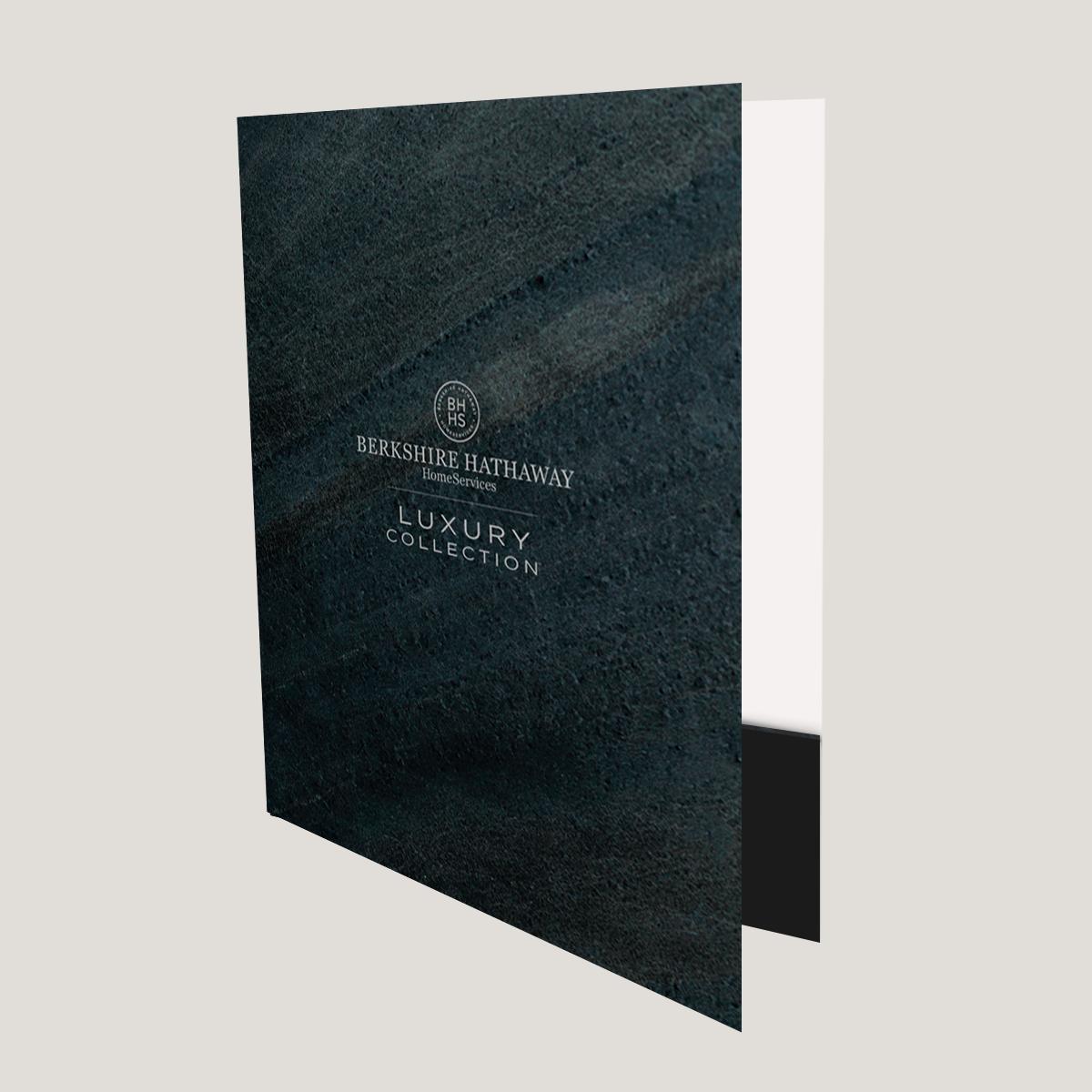 BHHS Luxury Texture- Lay Flat POCKET FOLDER - CLEARANCE (40 Pack)