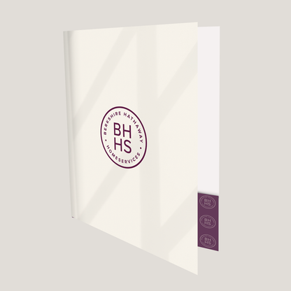 BHHS Tan- Lay Flat POCKET FOLDER - CLEARANCE (40 Pack)