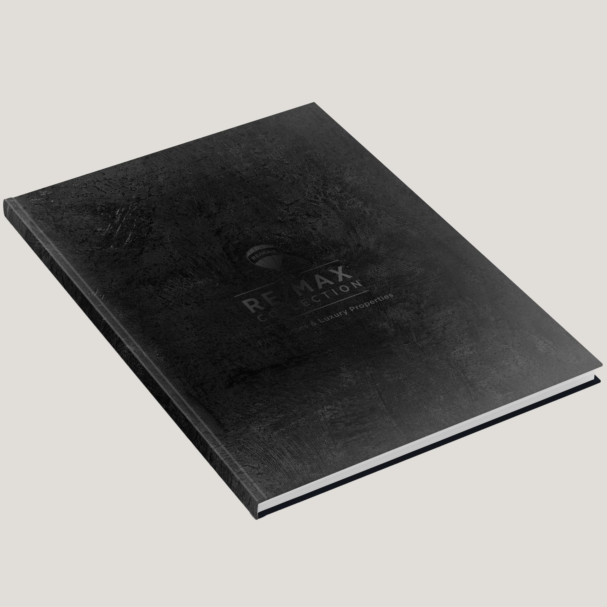 Re/Max Collection Black Texture- Lay Flat HARDCOVER - CLEARANCE (10 Pack)