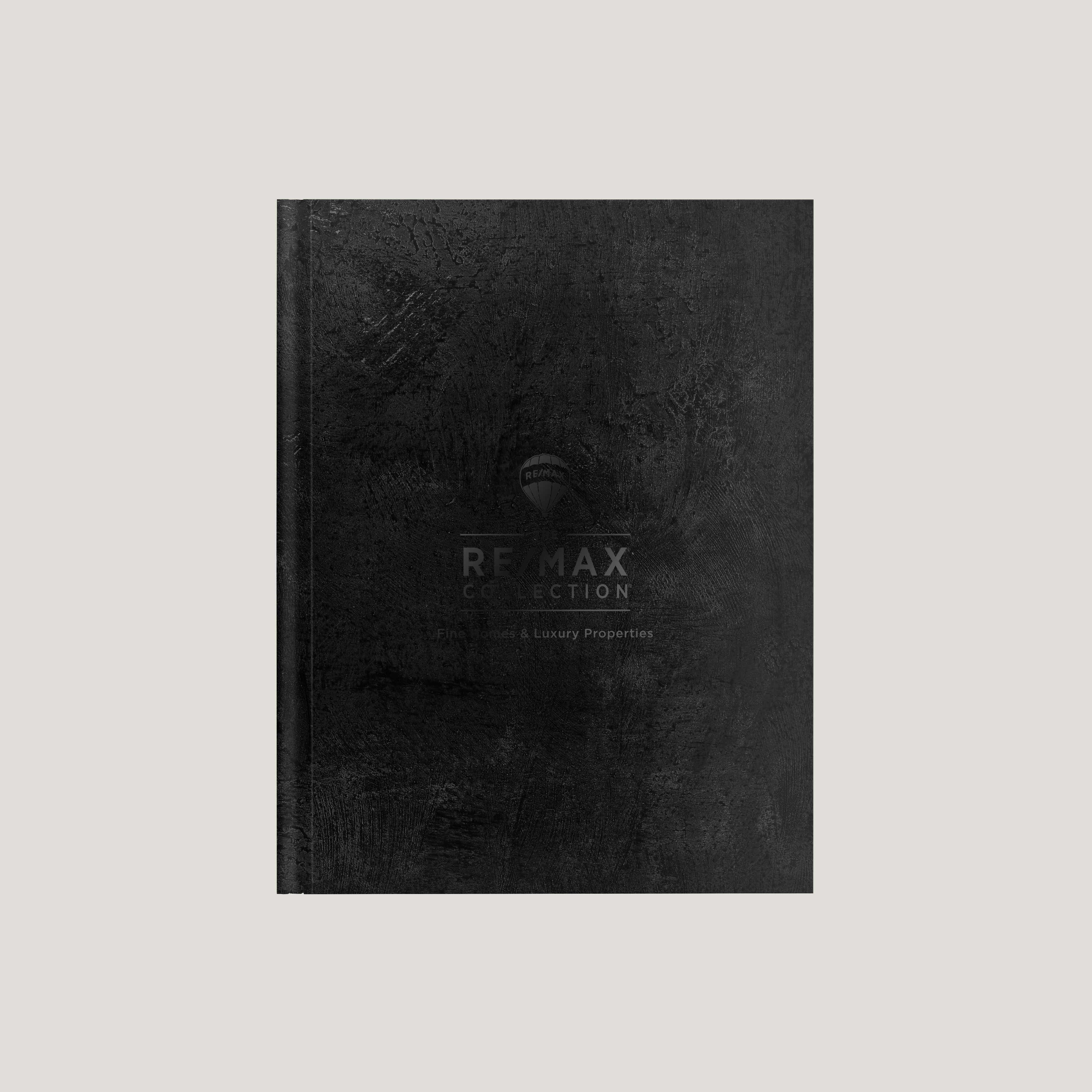 Re/Max Collection Black Texture- Lay Flat HARDCOVER - CLEARANCE (10 Pack)