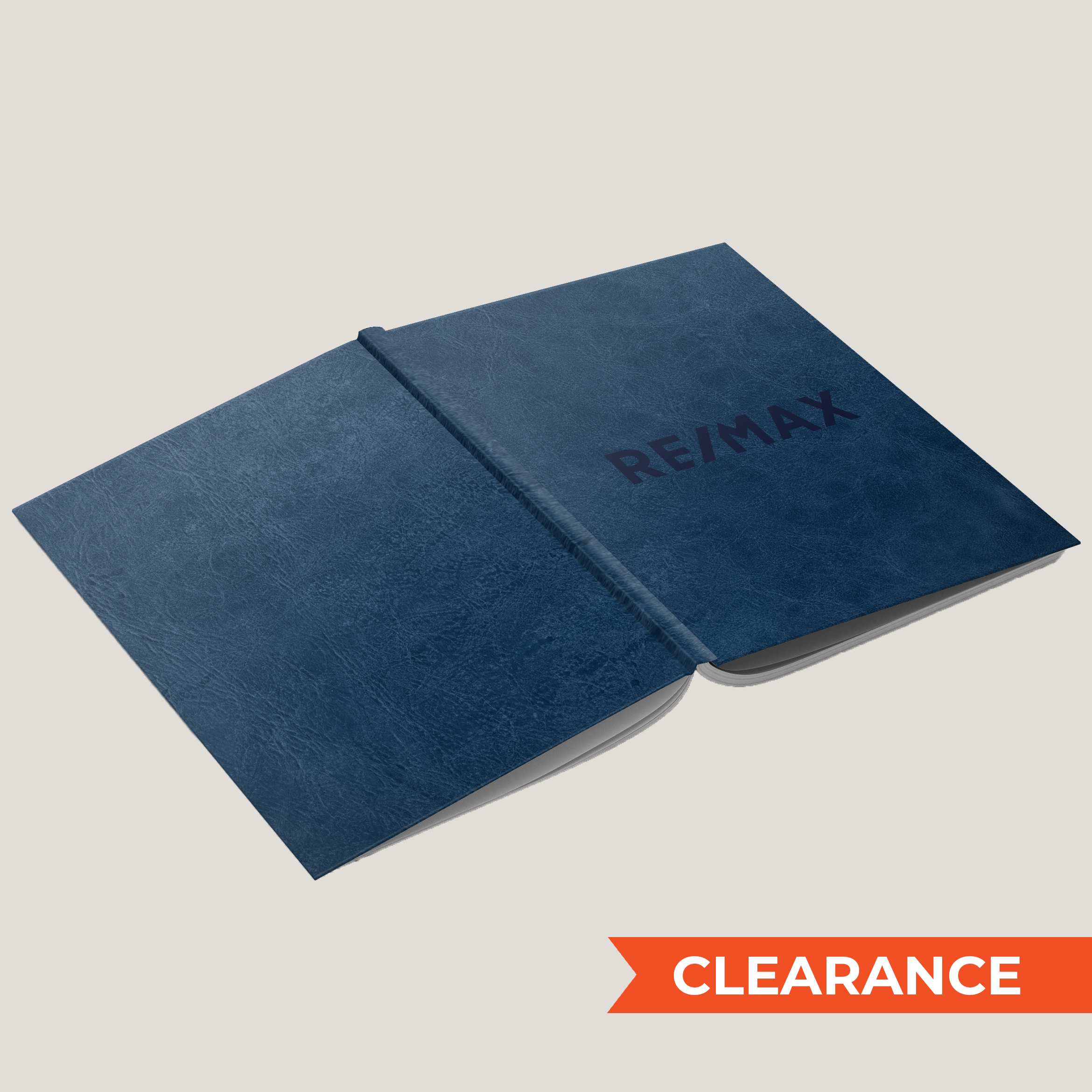 Re/Max Blue Texture- Lay Flat HARDCOVER - CLEARANCE (10 Pack)