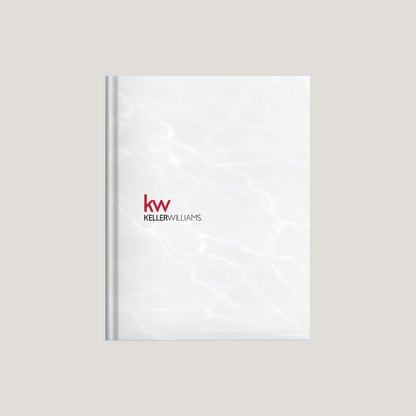 KW White Marble - (10 Pack) Lay Flat HARDCOVER - CLEARANCE